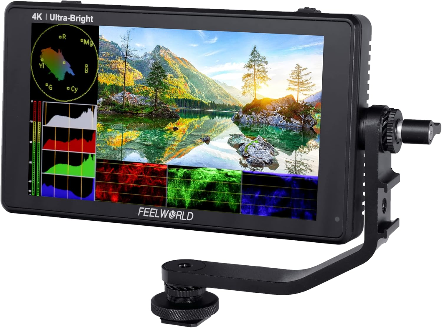 FEELWORLD LUT6 6 Inch Touch Screen Camera Field Monitor Bright 2600Nits 4K HDMI Input Output 3D LUT