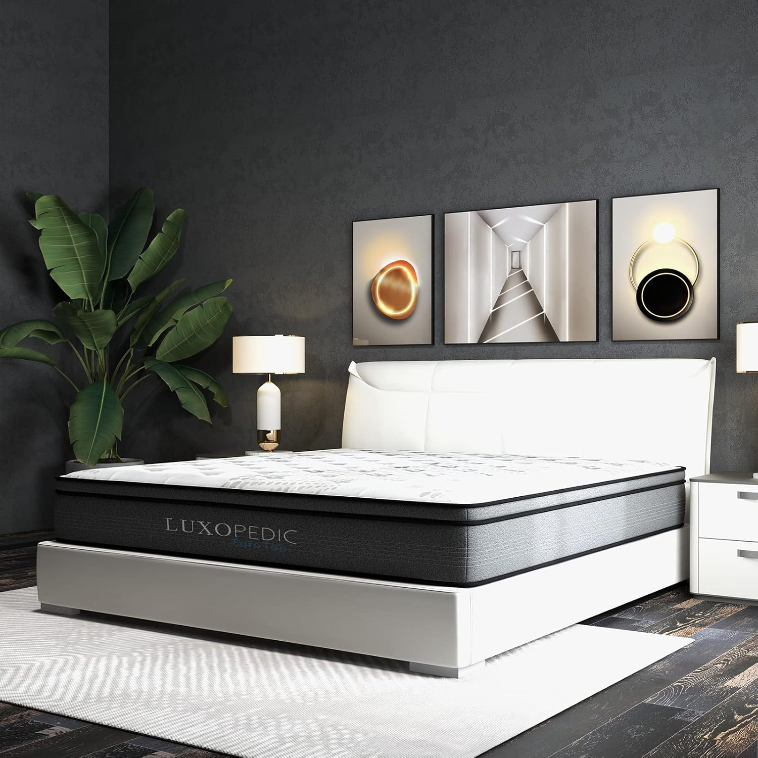 Royal Comfort Luxopedic Eurotop 5 Zone Pocket Spring Mattress, King image number 3