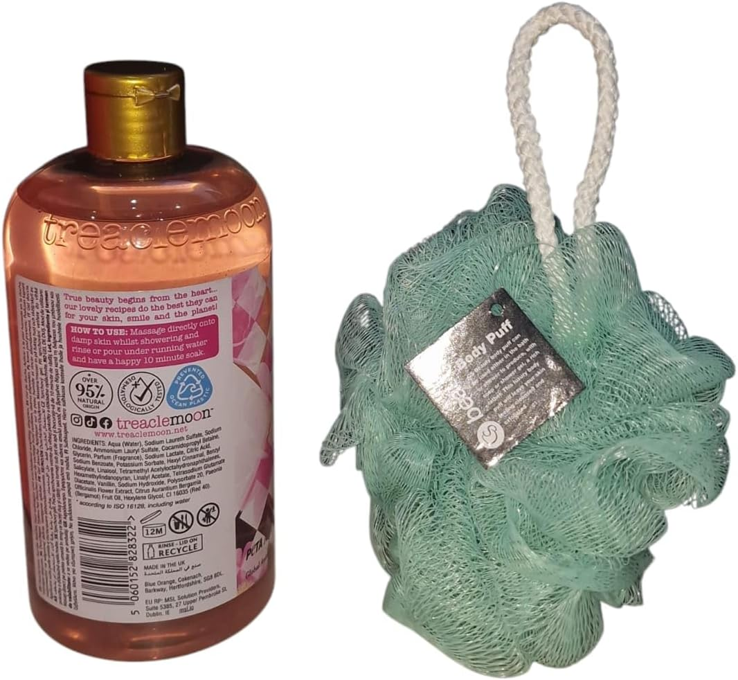 Peace in a Flower Shower and Bath Gel 500ML with Free Beauty Body Puff(Any Colour) image number 1