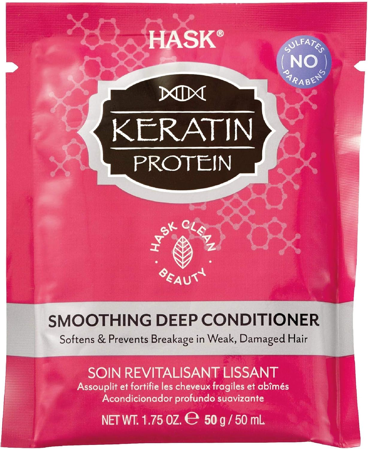 Hask Keratin Protein Deep Conditioning Hair Treatment 1.75 Oz (Pack of 6)