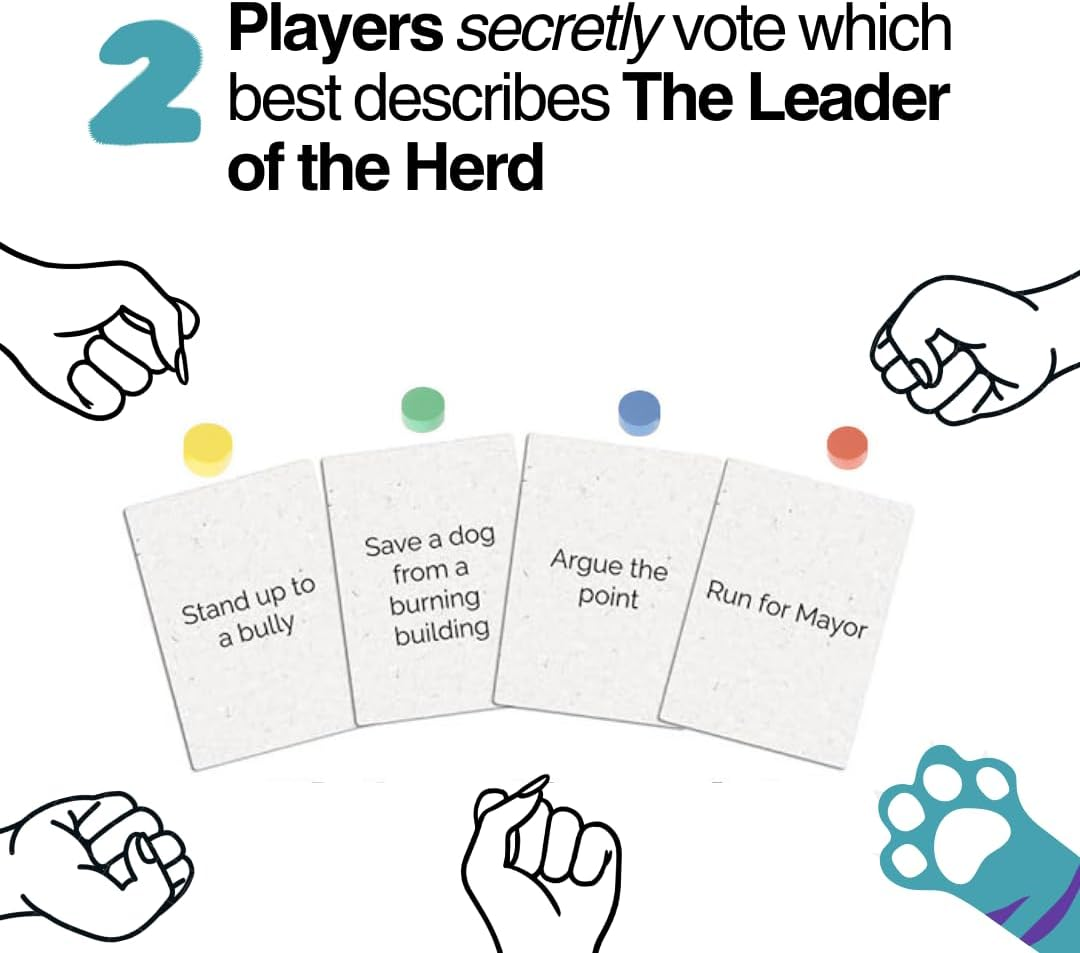 Bailey Brothers Be Herd: Fast-Paced Cooperative Party Game for 3-10 Players, Ages 14+ image number 3