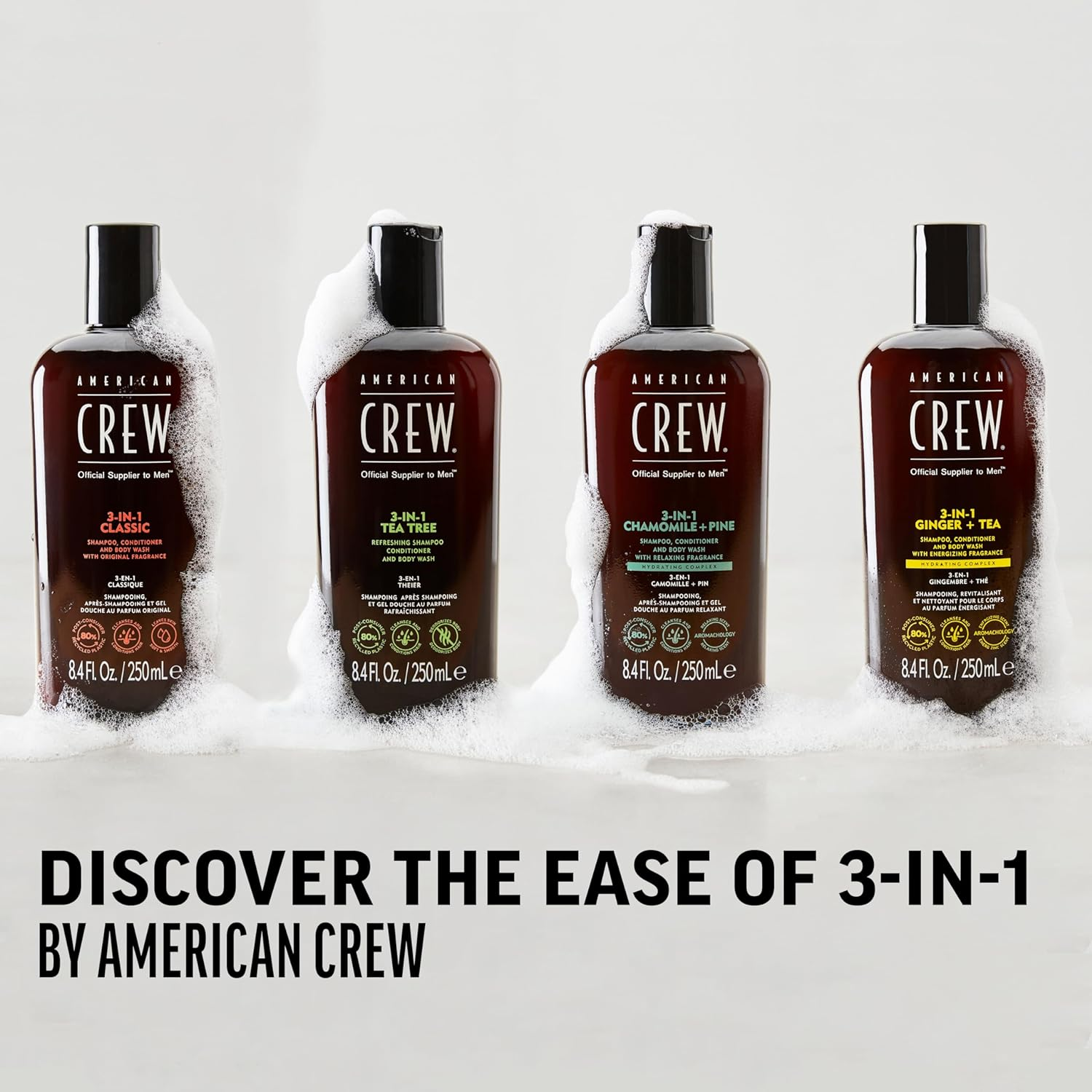 American Crew Classic 3-In-1 Shampoo plus Conditioner, 8.4 Ounce image number 4