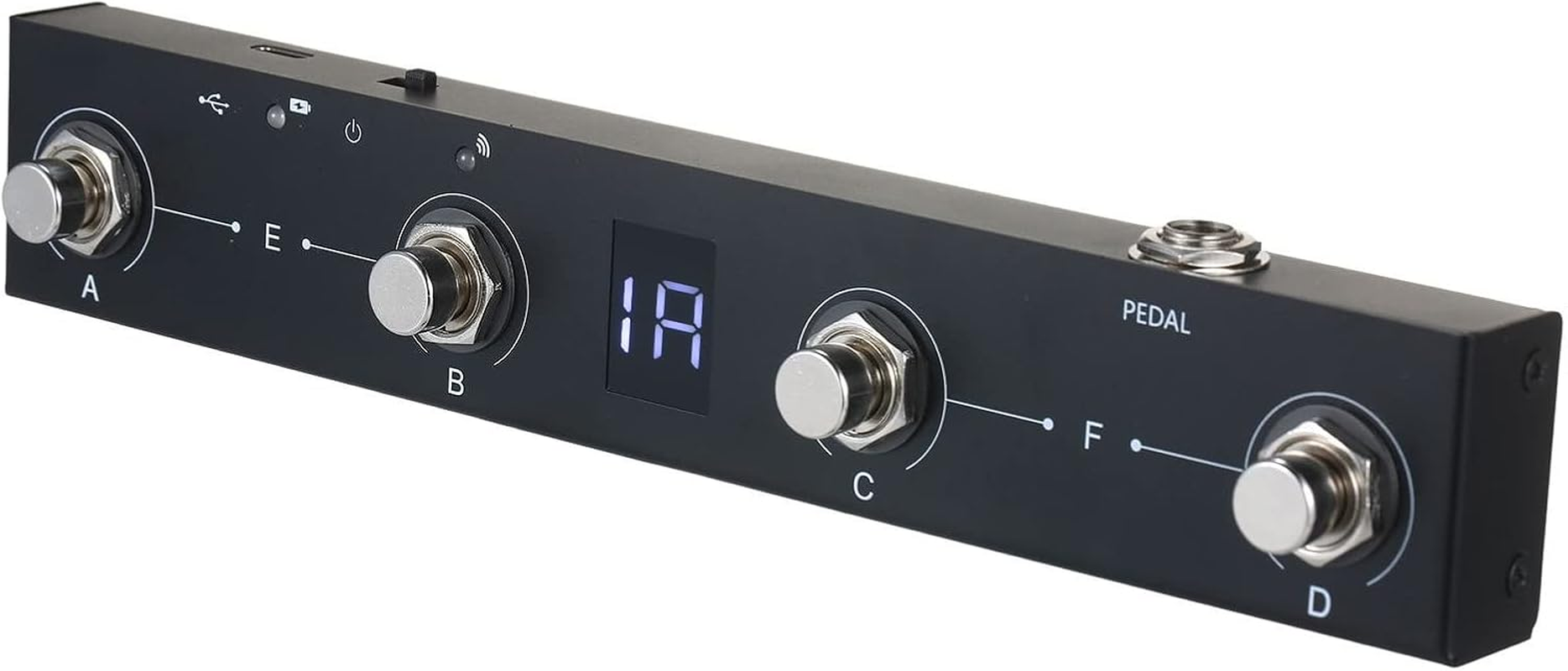 Controller Pedal, REFENG M-VAVE Chocolate BT Wireless MIDI Controller, Rechargeable 4 Buttons Portable MIDI Foot Controller Pedal APP Control image number 5