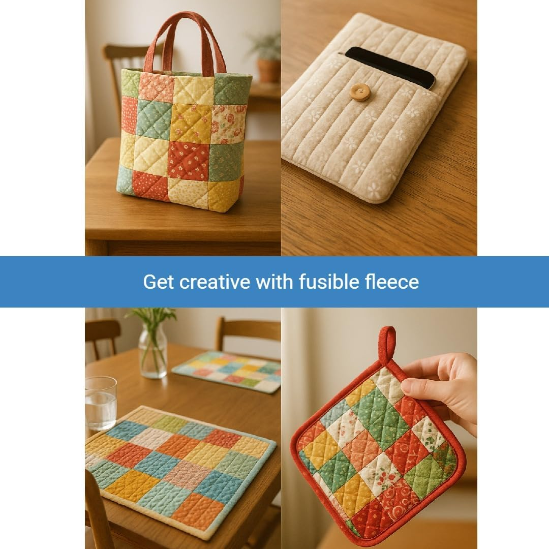 Fusible Fleece 12" X 3Yd for Crafting, Quilting and Sewing image number 1