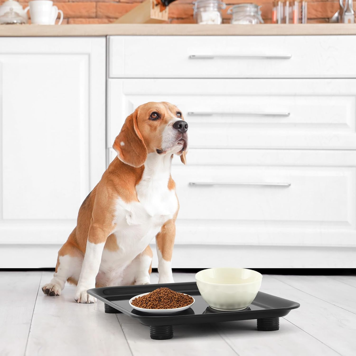 Marsui Ant Proof Cat Dog Bowl Tray - Waterless, Height Adjustable Legs for Pet Neck Comfort No Pest Pet Food Feeding Station, Kitchen Sweets & Trash Ant Barrier(23Mm-37Mm) image number 2