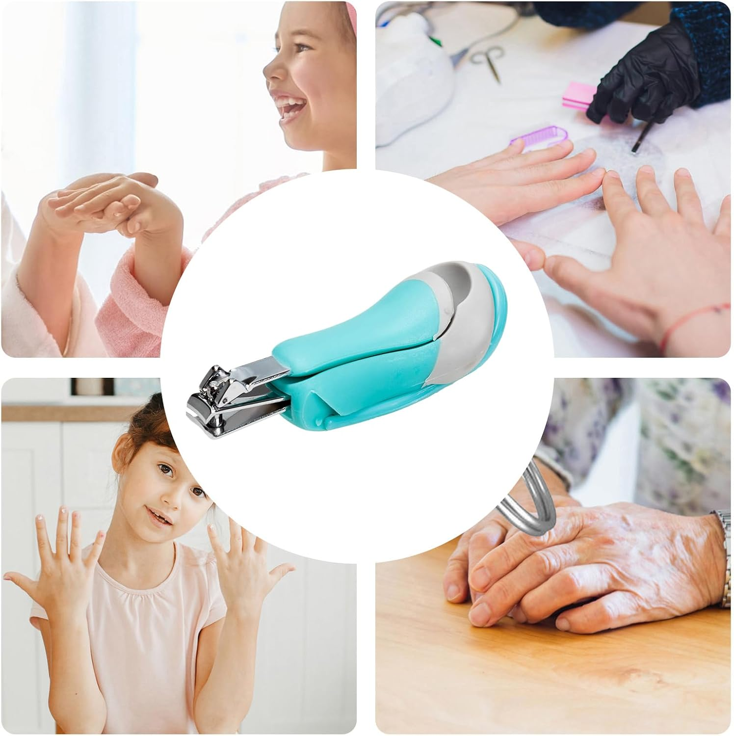 Nail Clippers - Baby Nail Trimmer Fingernail Clippers - Stainless Steel Toddler Fingernail Cutter Precise Tool for Children Boys Family Friends - Pink image number 6