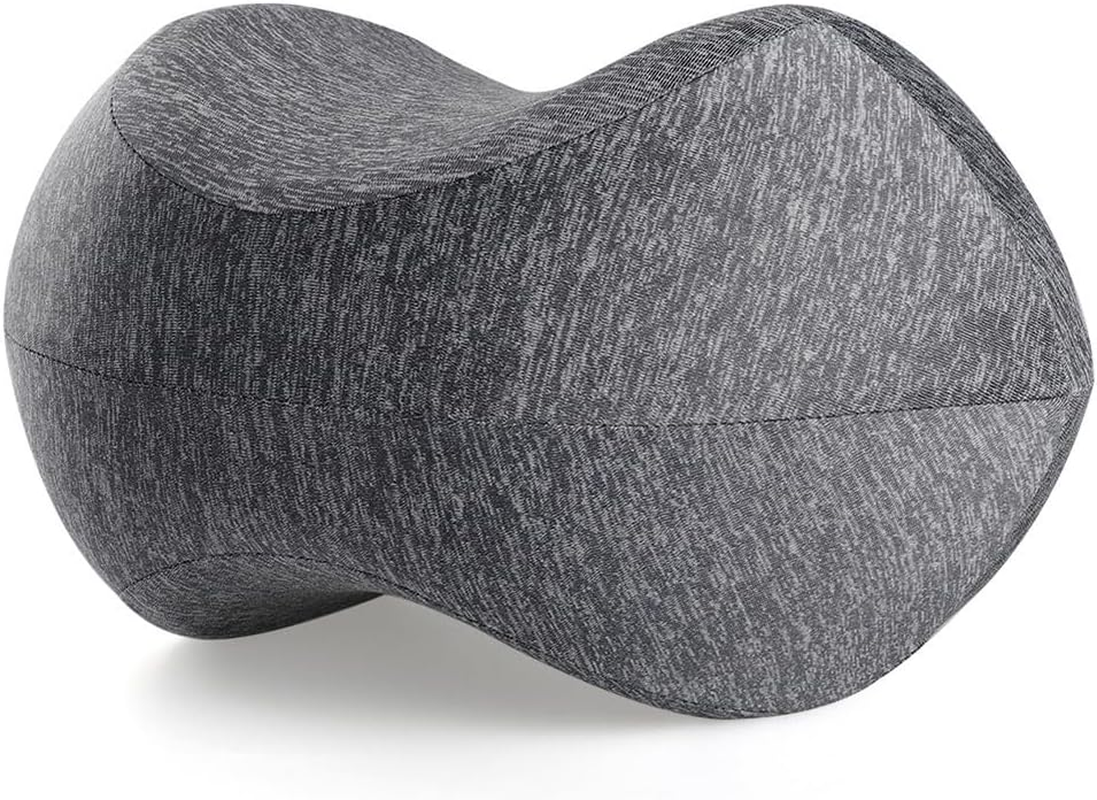 Knee Pillow Sleeping on Side, Memory Foam Contour Leg Pillow Cooling Bed Wedge Back Support Pillows, Pain Relief Lower Back Sciatica Hip Joints, Ergonomic Pregnancy Sleep Knee Cushion, Grey image number 5