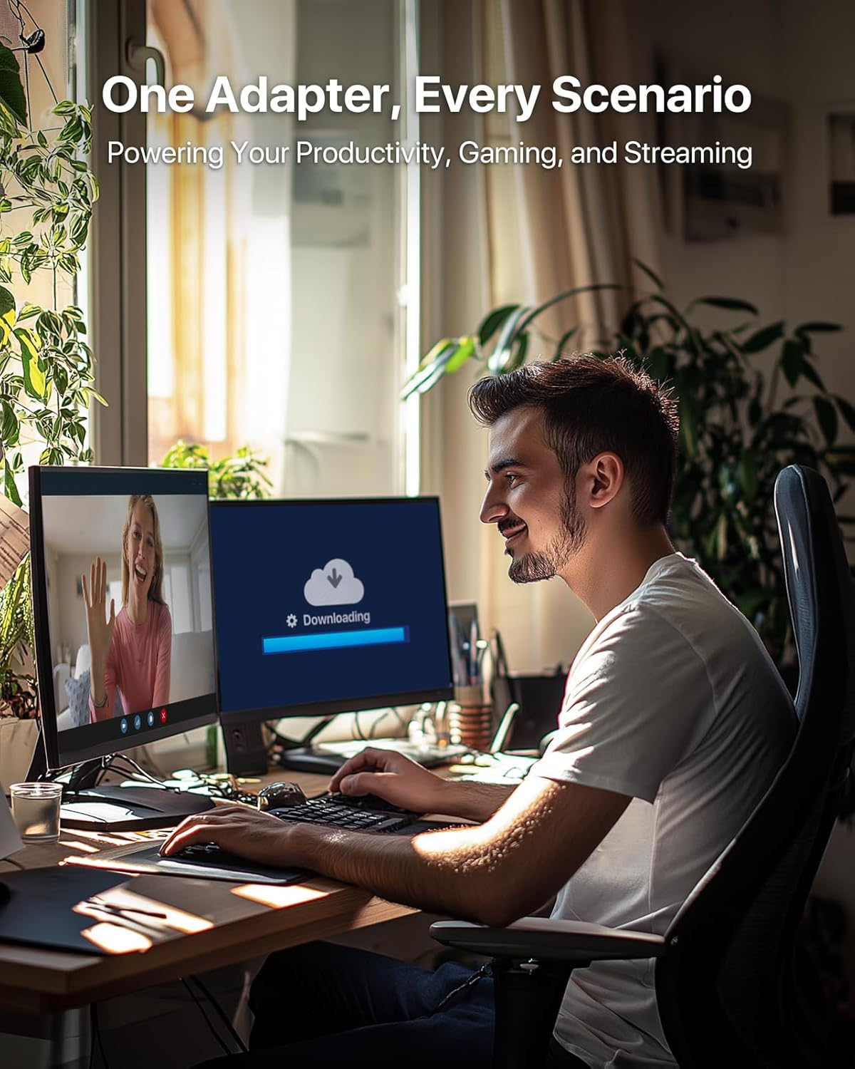 Brostrend BE6500 Wi-Fi 7 USB Wifi Adapter for PC Desktop Laptop, Long Range Wifi Dongle Tri-Band 6Ghz 2882Mbps + 5Ghz 2882Mbps + 2.4G 688Mbps, Wi-Fi USB Wireless for Windows 11/10, 4K-QAM WPA3, USB3.0 image number 4