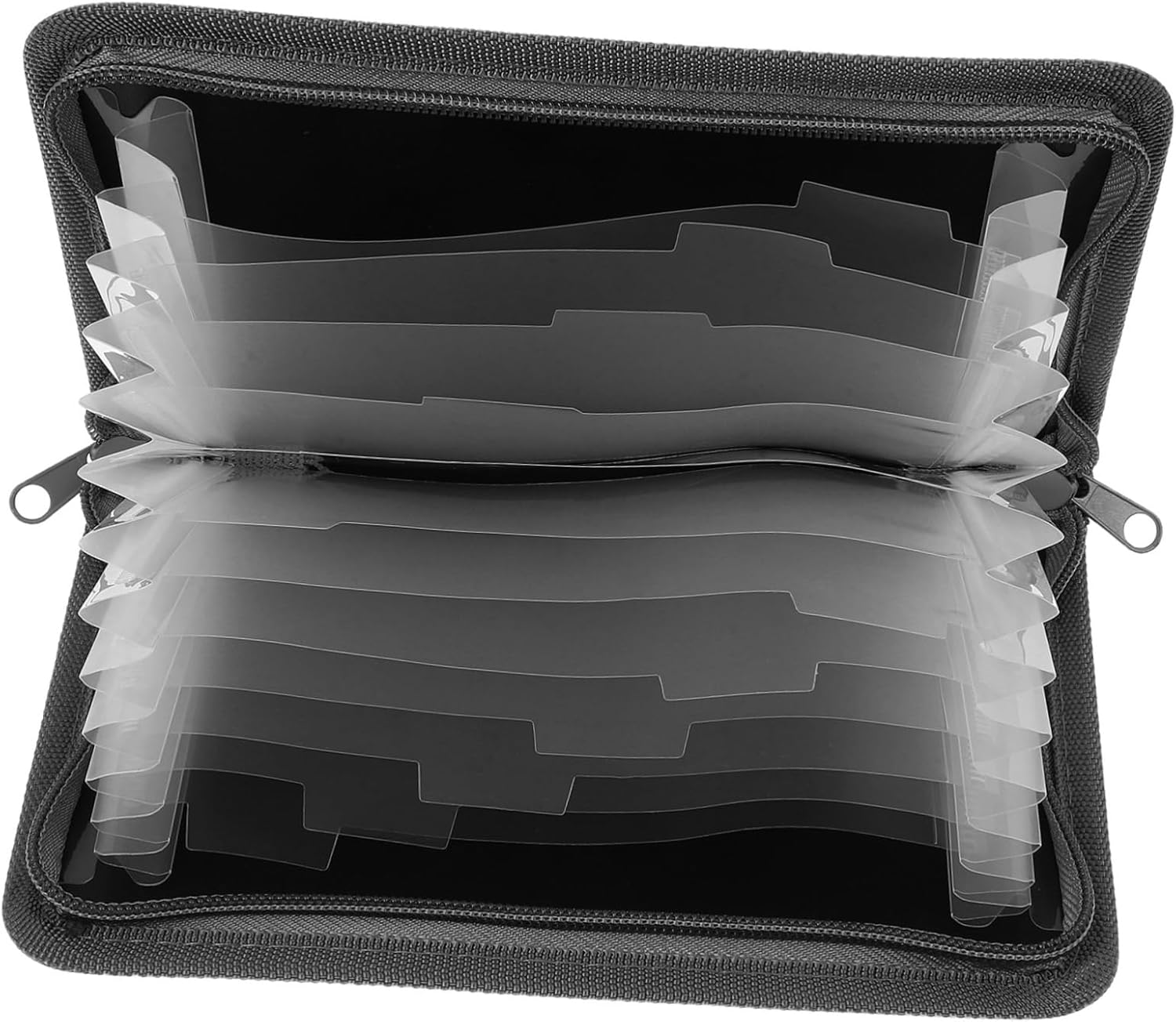 SHOWERORO Accordion File Organizer A6 Mini Expandable Zippered Document Receipt Holder Portable Paper Folder for Travel Office Business Filing image number 6