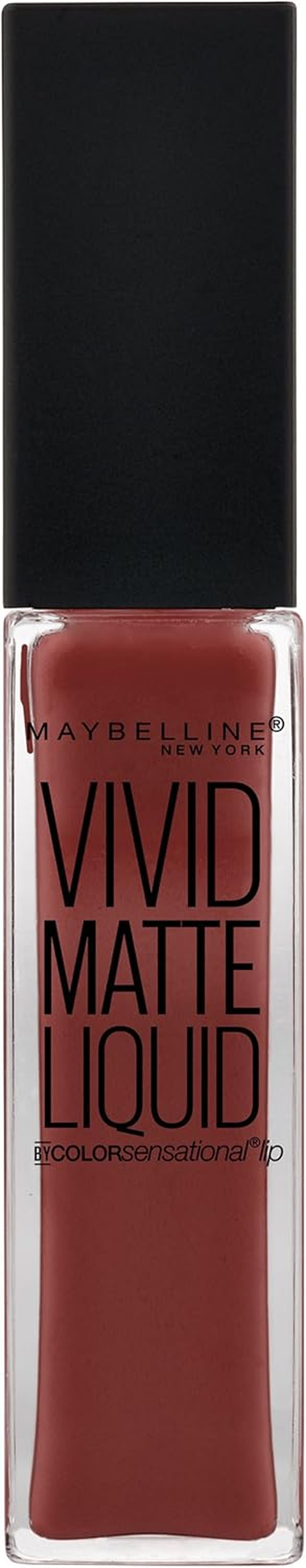 Maybelline Color Sensational Vivid Matte Liquid Lipstick, Coffee Buzz, 0.26 Fl. Oz. image number 6