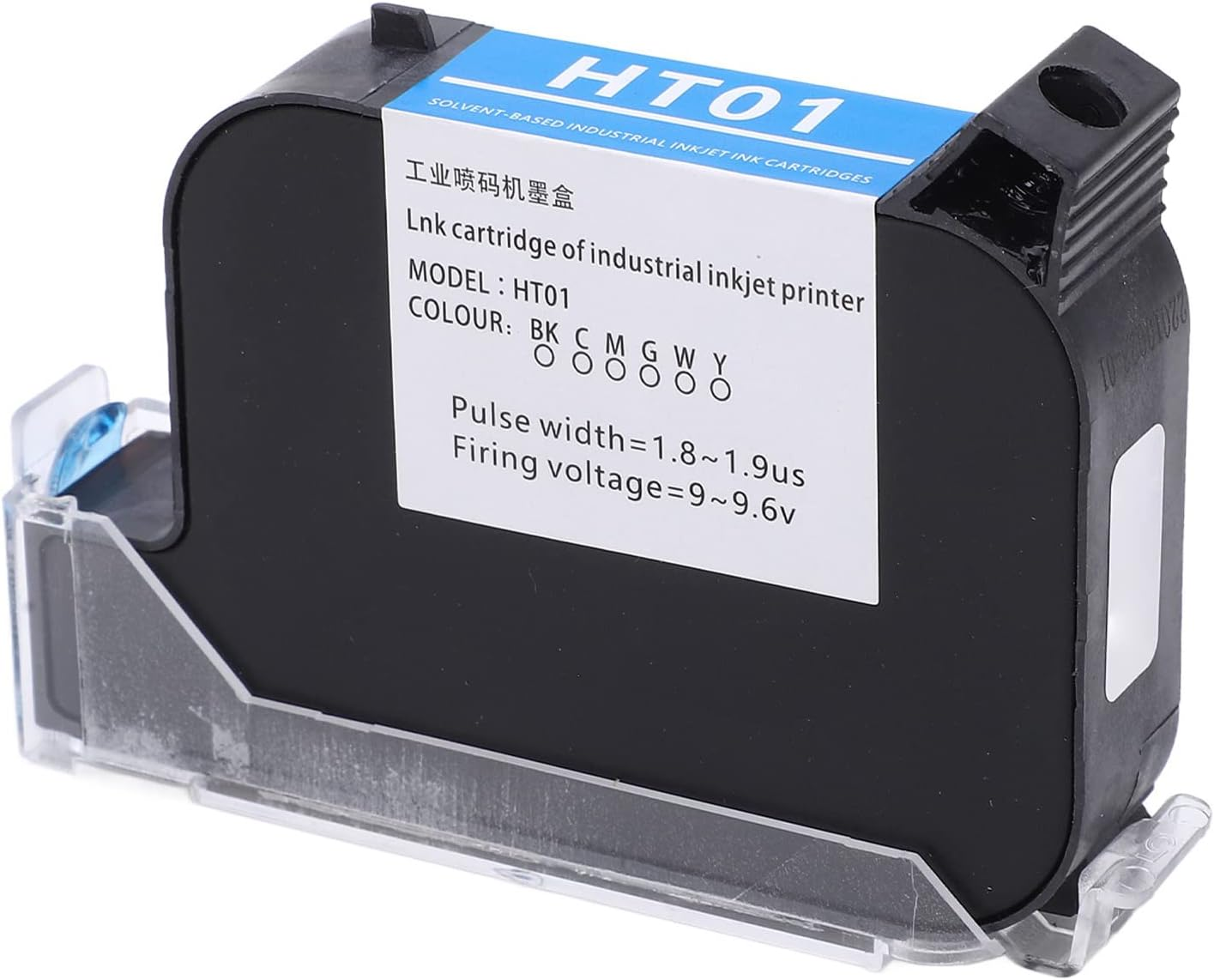 42 Ml Handheld Printer Ink Cartridge, Quick-Drying Inkjet Printer Cartridge Replacement, 12.7 Mm (Black)