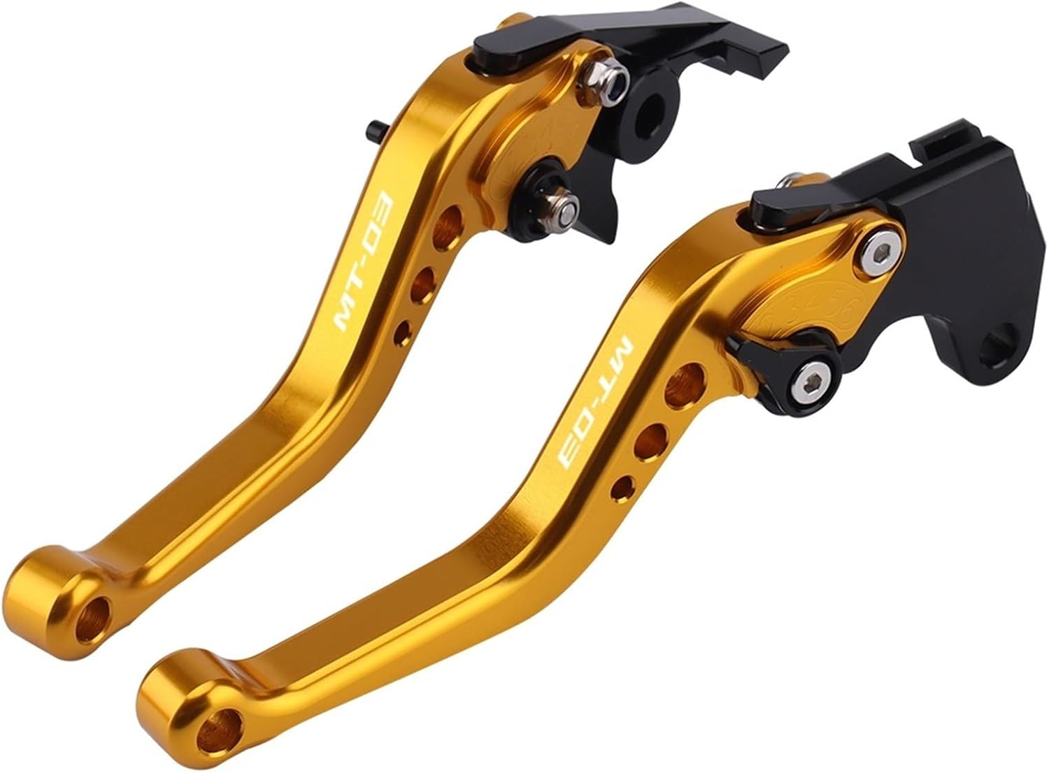 For Yamaha MT-03 MT 03 2015 2023 Motorcycle Accessories Adjustable Clutch Brake Levers Short Long Lever Handles Bar (Color : Long Titanium) - Long Blue image number 3