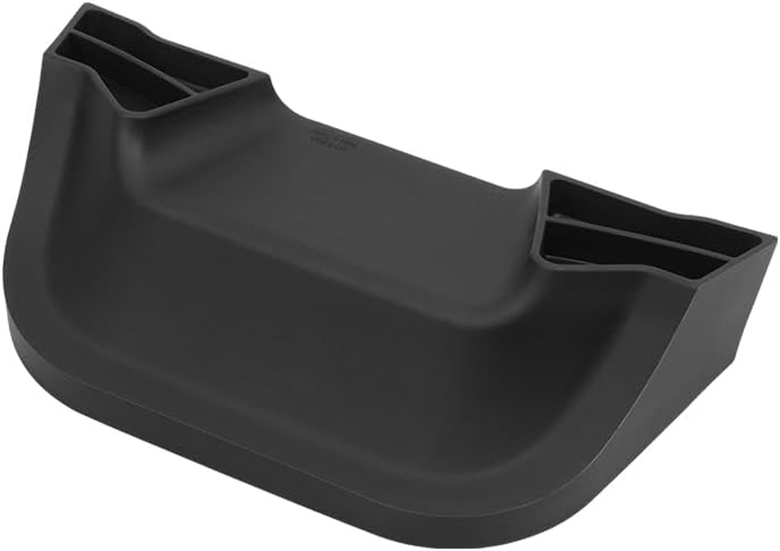 For BYD Shark 6 Center Console Screen Back Storage Box, Silicone, Adhesive-Backed, Black, Dashboard Organizer 2024-2025 image number 5