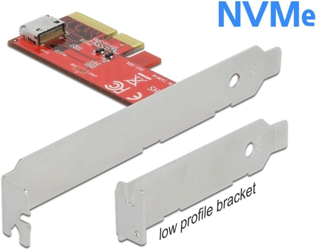 Xiwai PCI-E 3.0 X4 to Oculink SFF-8612 SFF-8611 Host Adapter for Pcie SSD with Low Profile Bracket image number 4