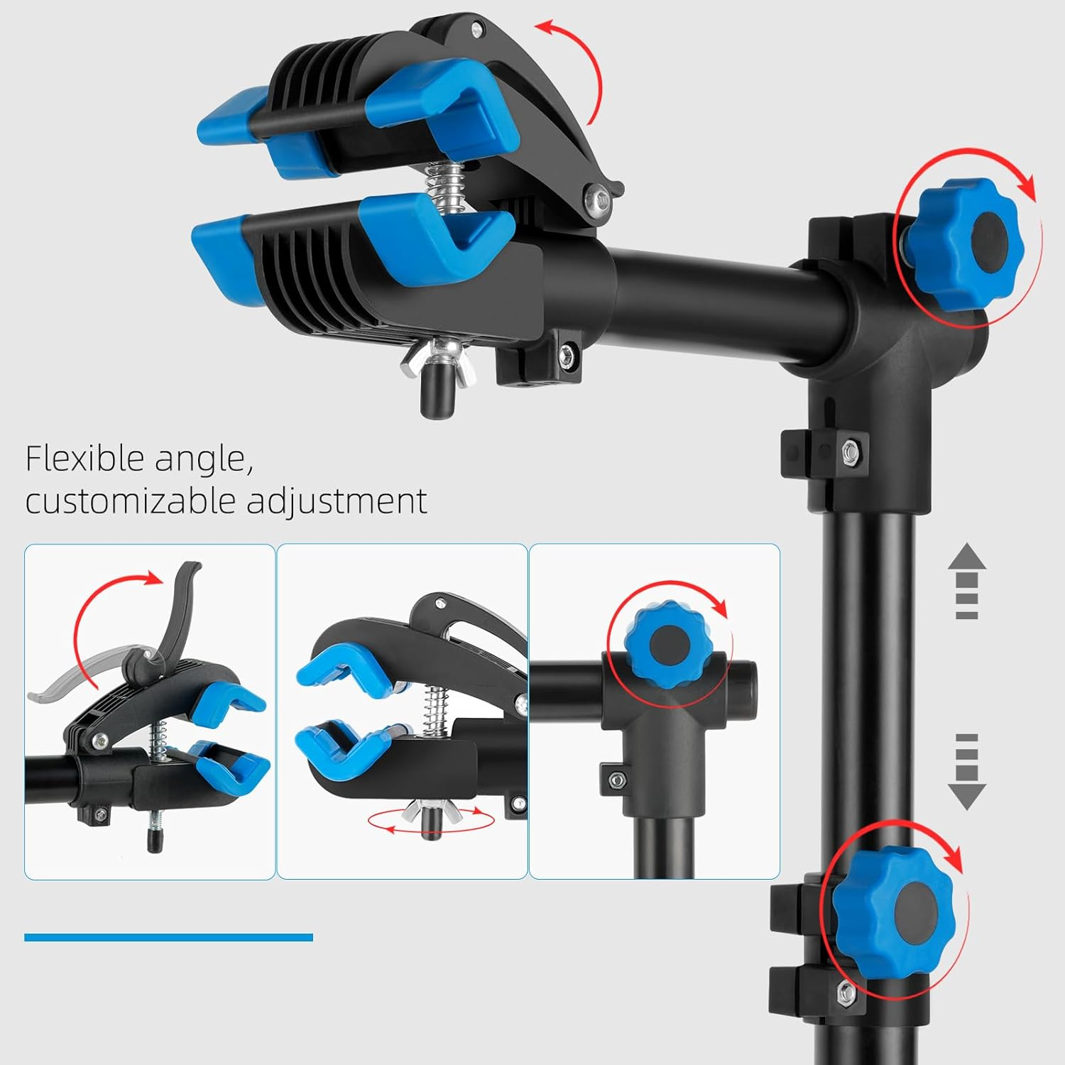 Urban Deco Bike Repair Stand Bench Mount Bike Stand Wall Mounted Bike Work Stand Bicycles Maintenance Rack Bike Clamp for Road Bike,Road Mountain Bike(27 Inch) image number 5