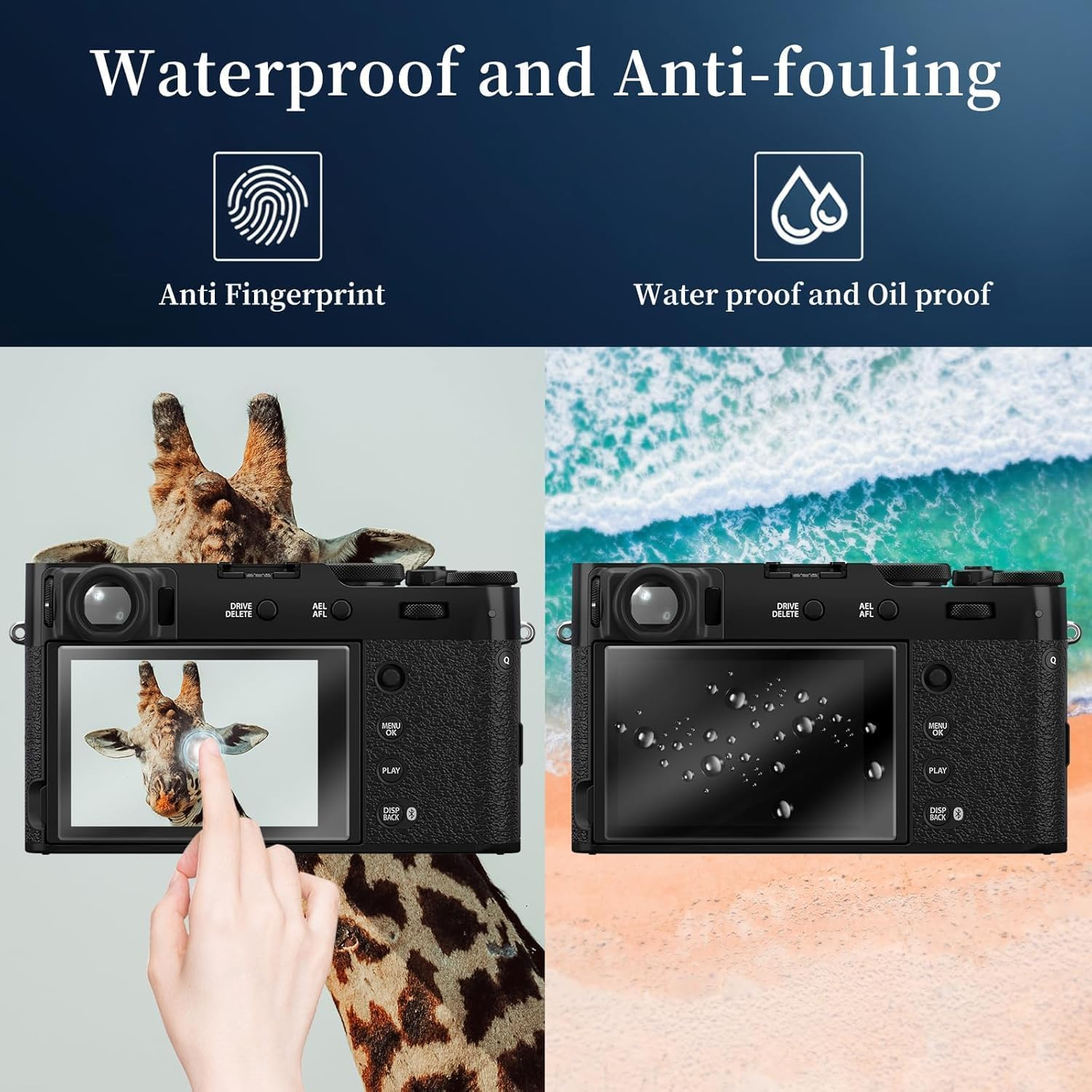 Didisky Pack of 4 Screen Protectors for FUJIFILM X100VI / X100V / X-E4 / X-T4.9H Tempered Glass Screen Protectors, Scratch-Resistant, Anti-Dust, Bubble-Free image number 3