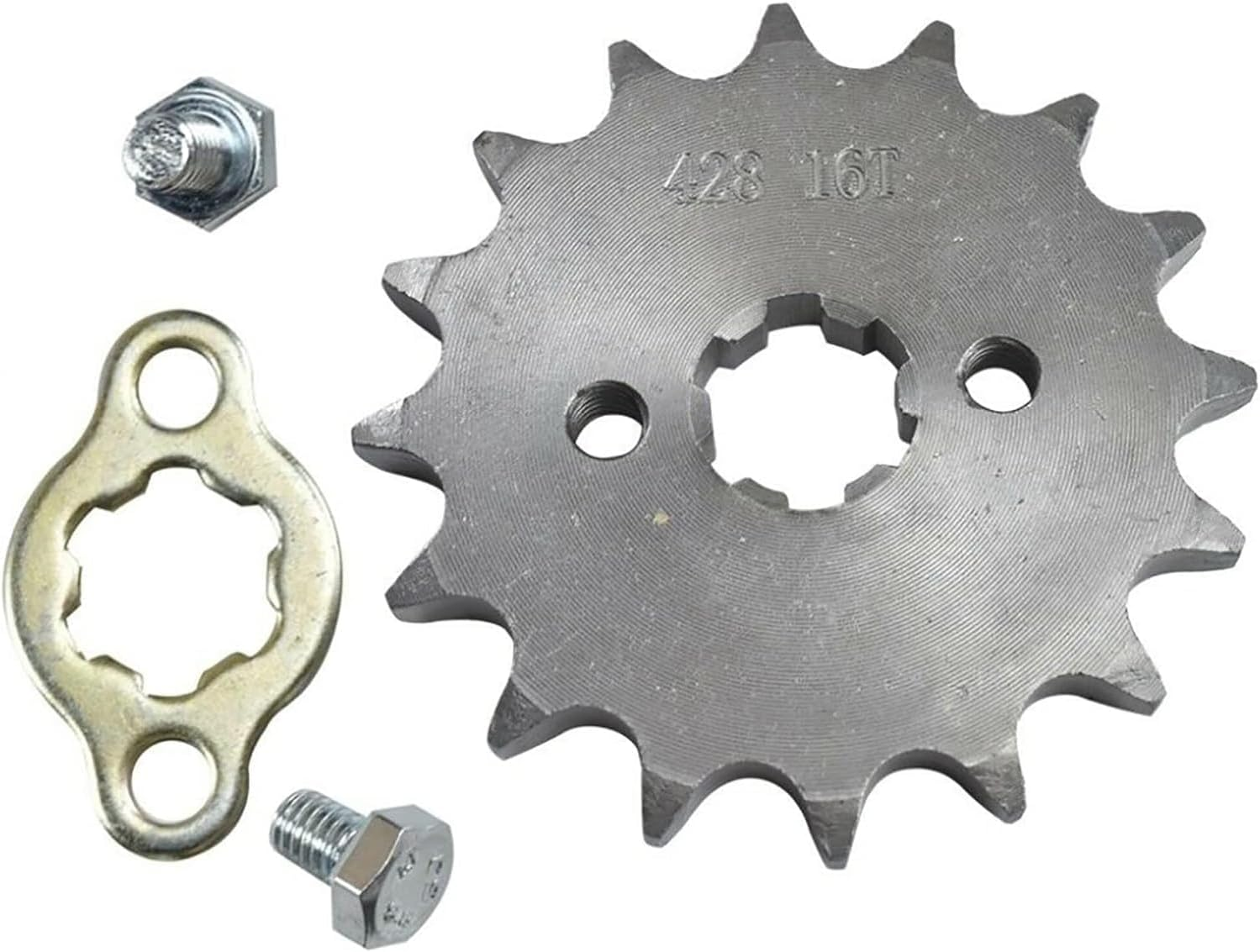 TDR 16T 428 Front Engine Sprocket Cog 17Mm for 50Cc 70Cc 110Cc 125Cc 140Cc 160Cc Taotao Roketa Coolster ATV Dirt Bike image number 4