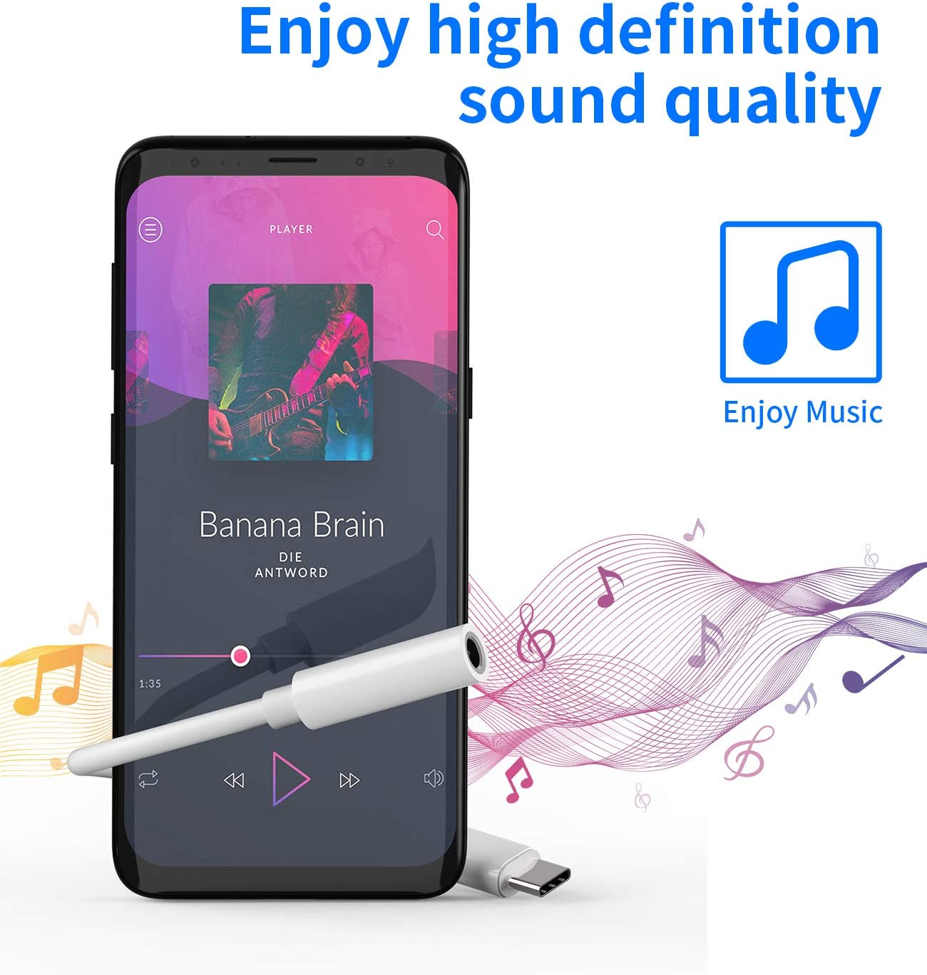 2Pack,Usb C to 3.5Mm Headphone Jack Adapter,Usbc Type C Android Aux Dongle Audio for Google Pixel 6,Samsung Galaxy S21 S10 S9 S20 Ultra Note,For Ipad Air4 Pro,Huawei Mate 40 30 Lg Converter Connector image number 2