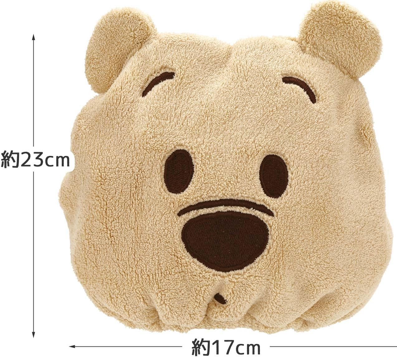 Skater TOC11-A Water Absorbent, Quick-Drying, Animal Towel Cap, Disney, Winnie the Pooh, 9.1 X 6.7 Inches (23 X 17 Cm)