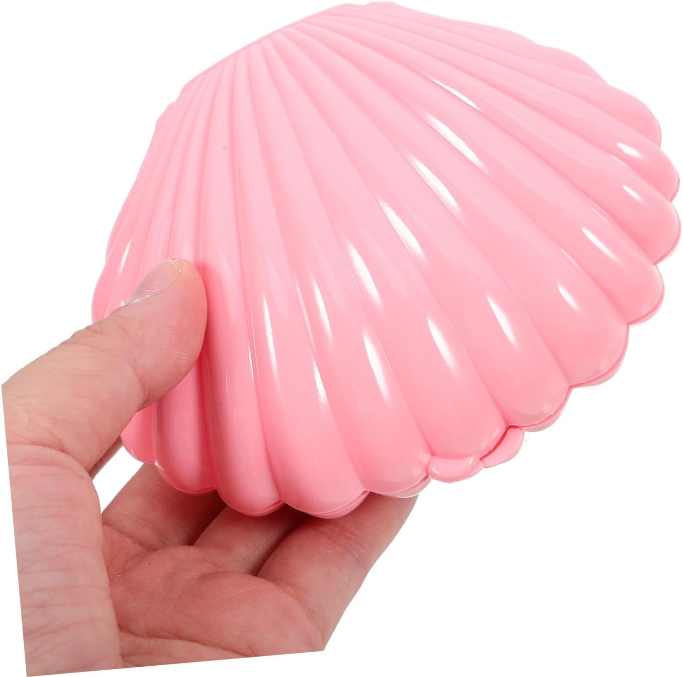 TOPPERFUN Candy Snack Box Sea Shell Boxes Plastic Seashells for Jewelry Storage Party Favors for Wedding Birthday Shower - Pink image number 3