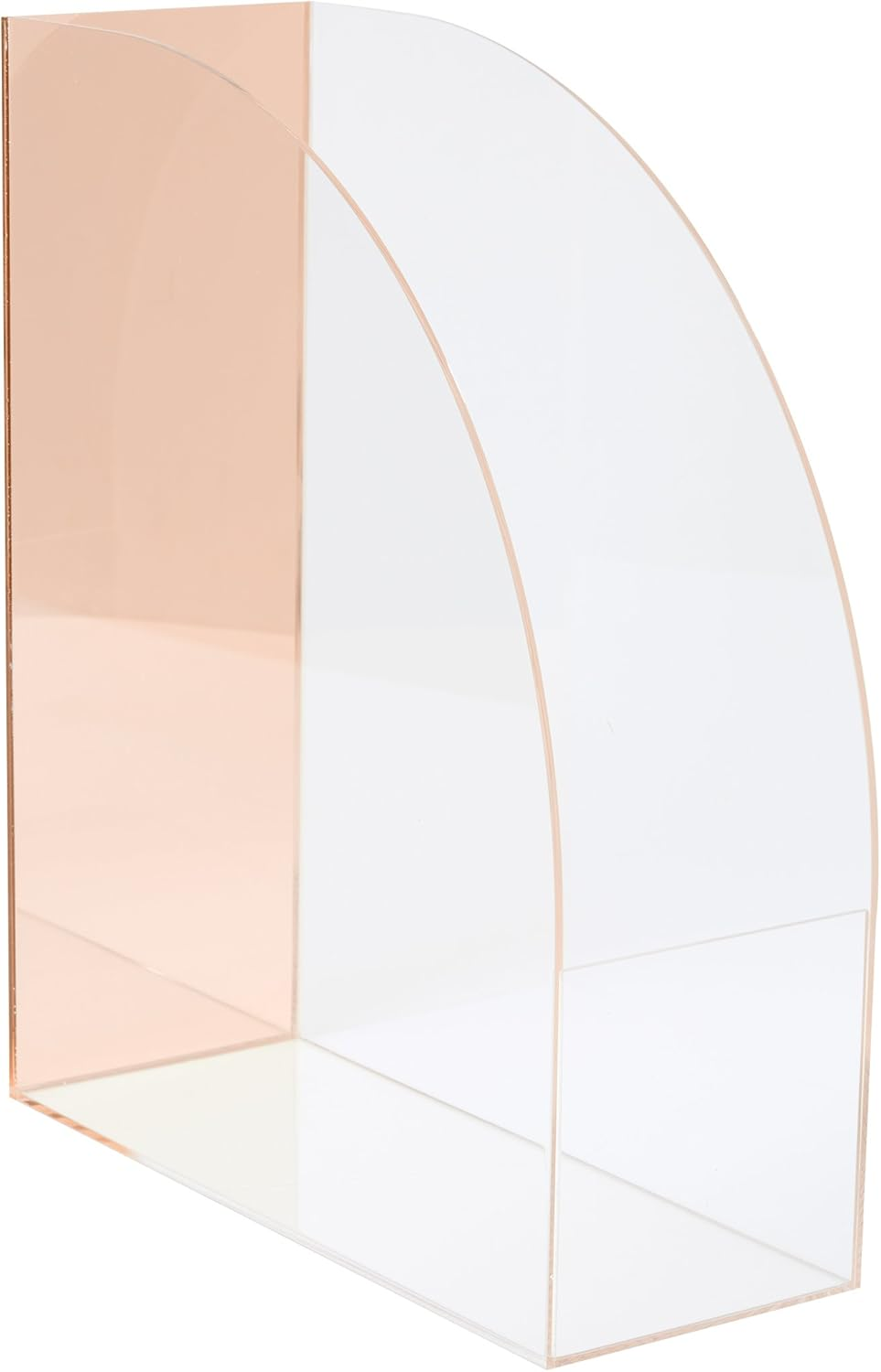 C.R. Gibson Pink Acrylic Mirror Desktop Organizer, 4'' X 12'' X 10'' image number 2