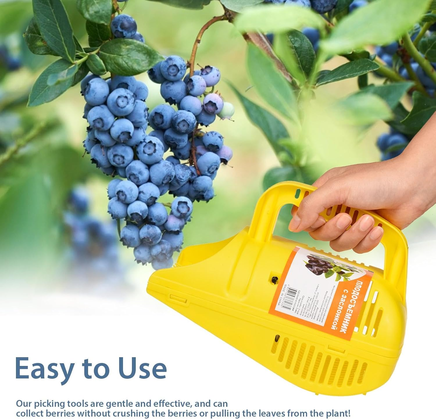 Berry Picker Blueberries Berry Comb Children Blueberries Currants Blueberry Comb Fruit Picker for Blueberries Cranberries image number 2