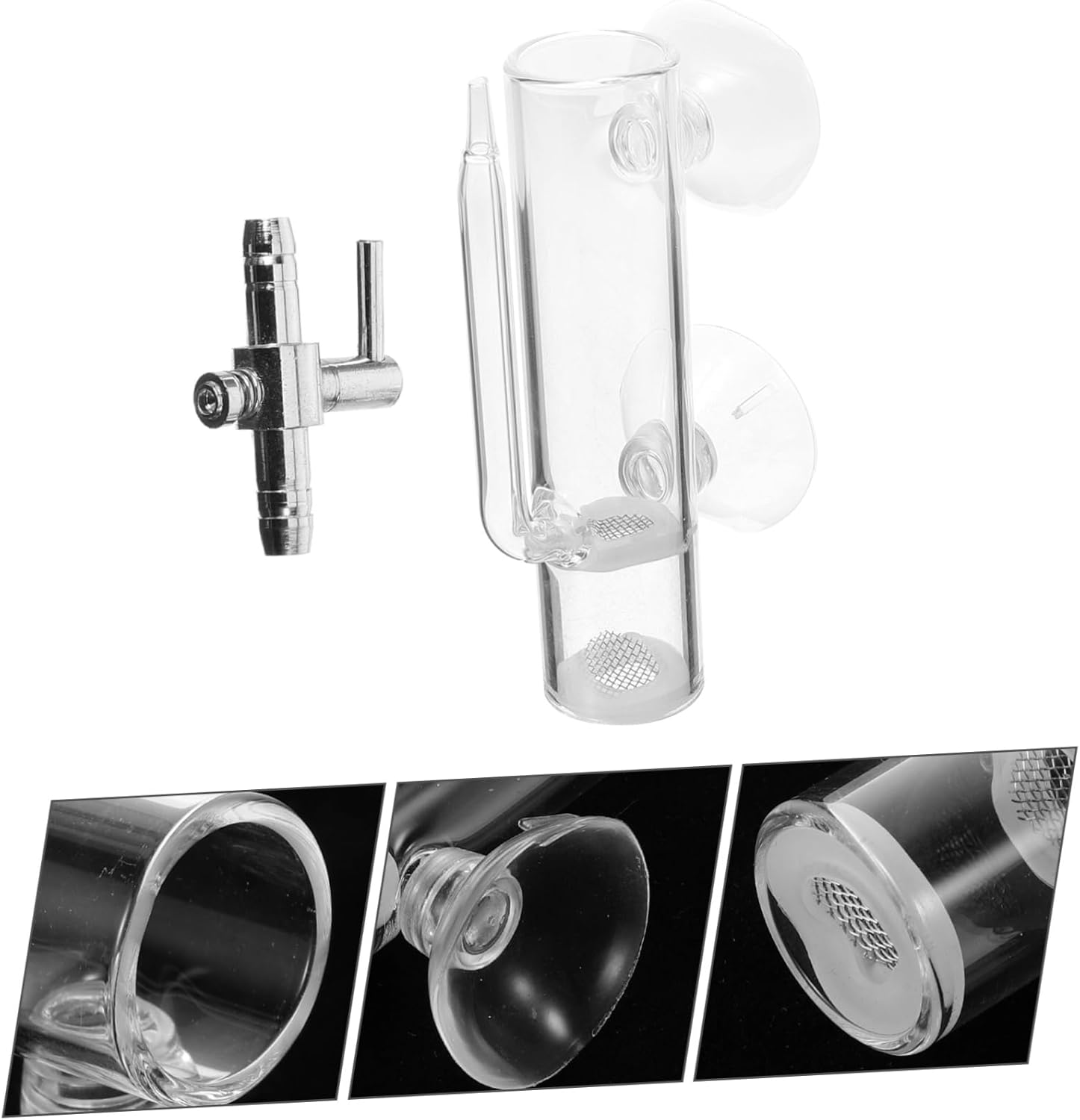 Garneck Shrimp Hatchery Box Glass Breeding Tank Shrimp Eggs Hatchery Isolation Case with Suction Cup Aquarium Fish Incubator Suitable for and Aquatic Pets Breeding image number 5