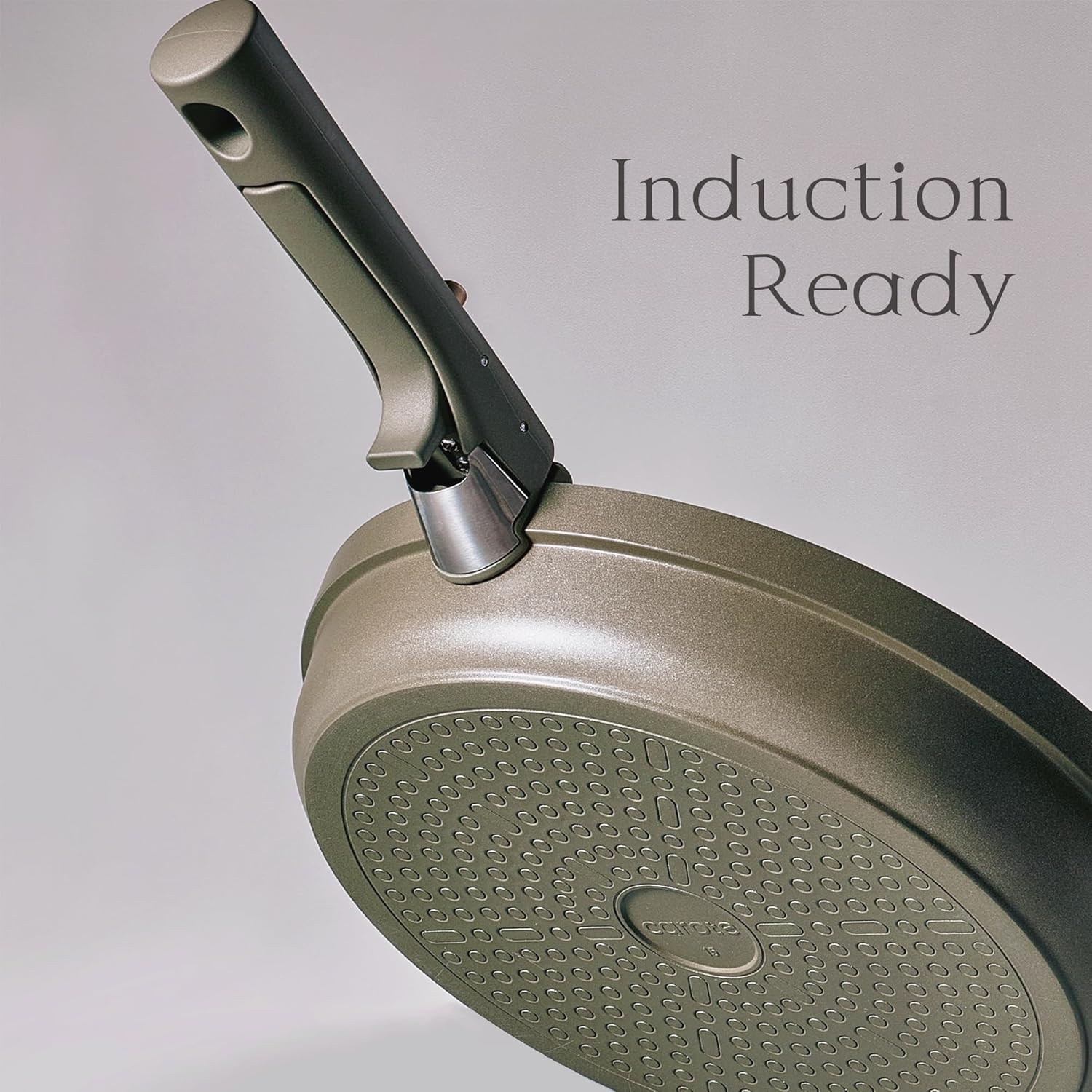 Carote 9Pcs Ceramic Cookware Set with Detachable Handles, Pots and Pans Set Non Stick, RV Kitchen Cooking Pot and Pan, Dishwasher Safe, Non-Toxic Induction Cookware PFAS and PFOA Free, Green image number 1