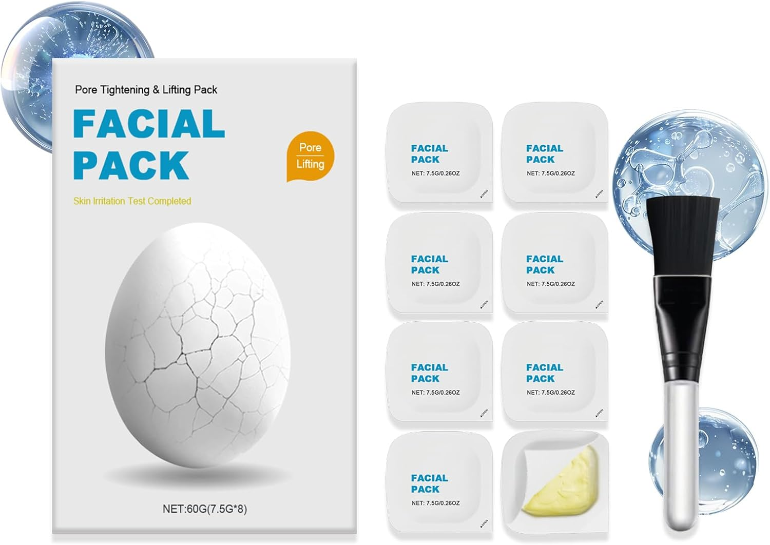 Zombie Facial Mask,8 Pcs,Face Mask Peel Off, Pore Tightening & Lifting Pack,Hydrating Zombie Mask, Facial Mask Care, Anti-Aging, Anti-Wrinkles image number 3