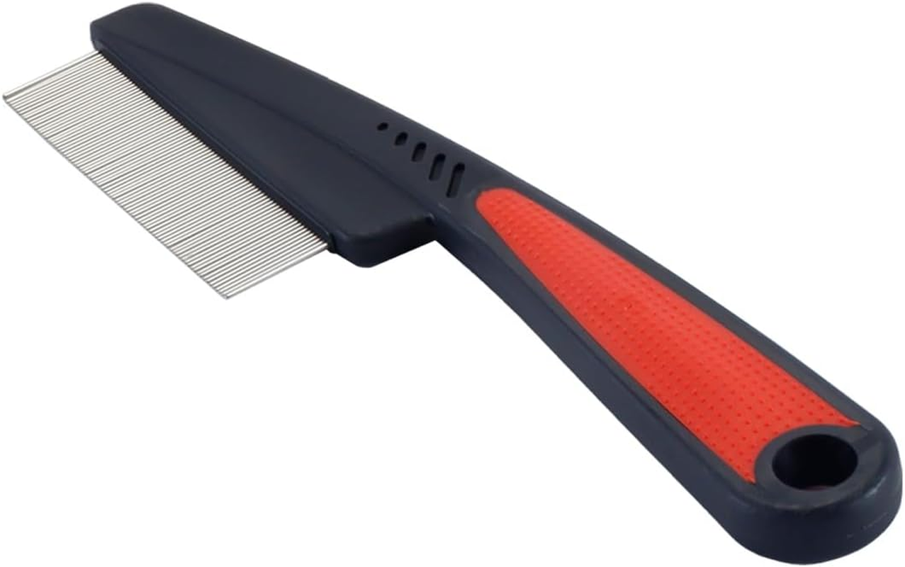 Orivin 2 Pieces Multifunctional Stainless Steel Hair Combs with Fine Teeth - Dandruff Removal Dog Face Brush Grooming Tool for Women Men image number 4