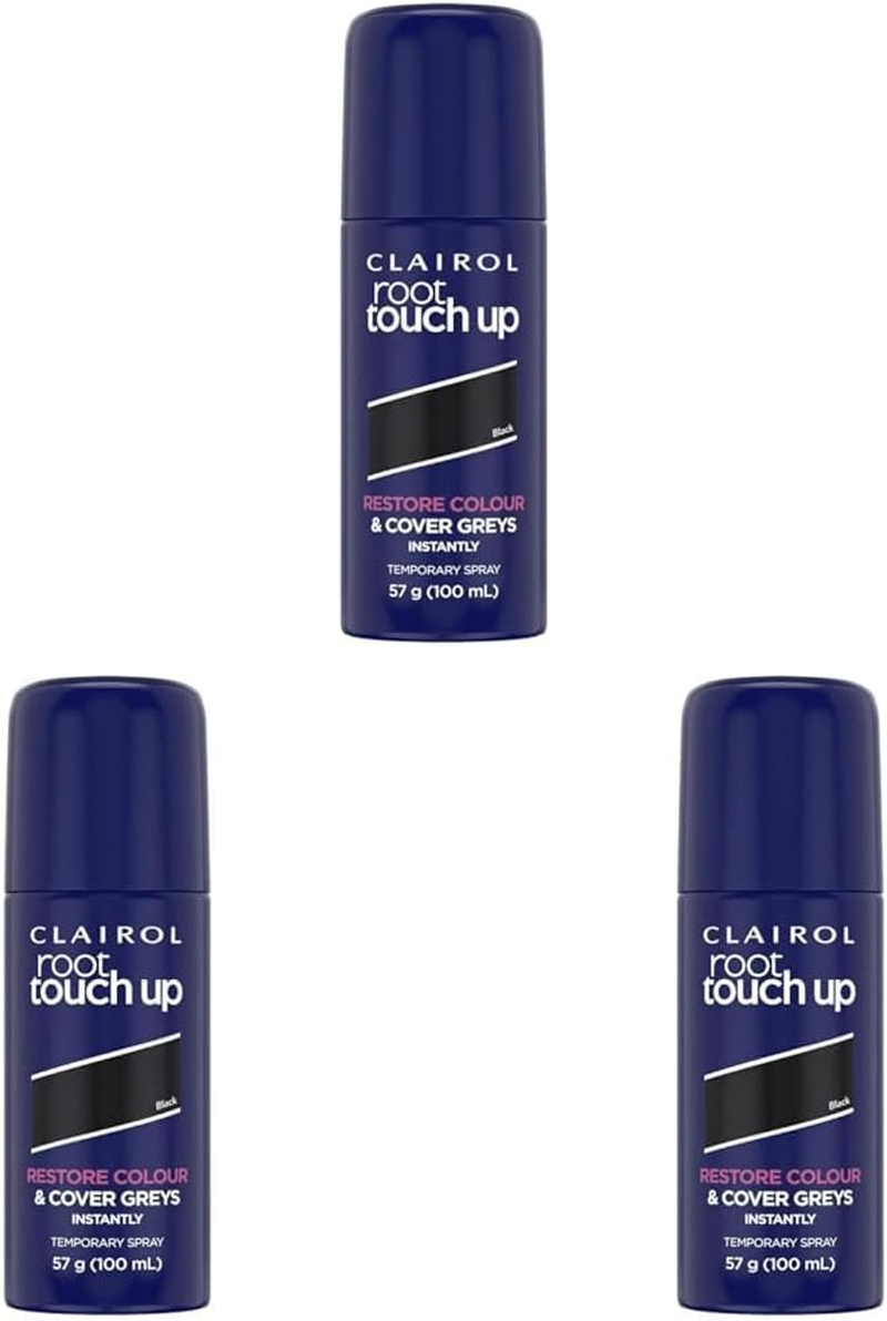 Clairol Root Touch-Up Root Concealing Spray 100 Ml, Black (Pack of 3) image number 3