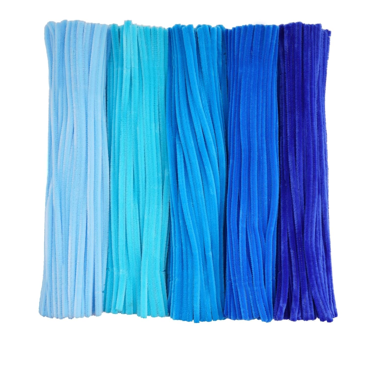 500 Pieces Blue Pipe Cleaners, Chenille Stems, Pipe Cleaner Crafts for DIY Art and Craft Projects Creative Gift Party Decorations image number 5