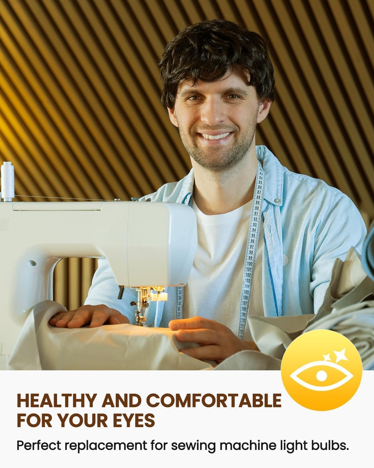 Doright Vintage E14 LED Bulb, Mini 1W Amber Glass, Warm White 2200K, Filament Retro Lamp, 10W-15W Equivalent, 95 Lumens, Non Dimmable, 2 Pieces image number 3