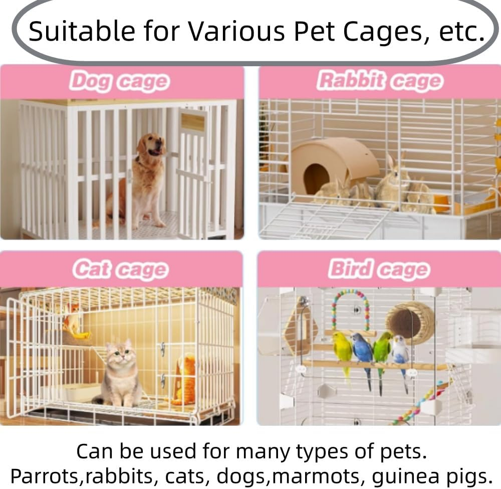 FACAING 50 PCS Disposable Small Animal Cage Liners, Hamster Tray Liner,Rabbit Tray Film Liner,Pig Cage Toilet Plastic Film image number 5