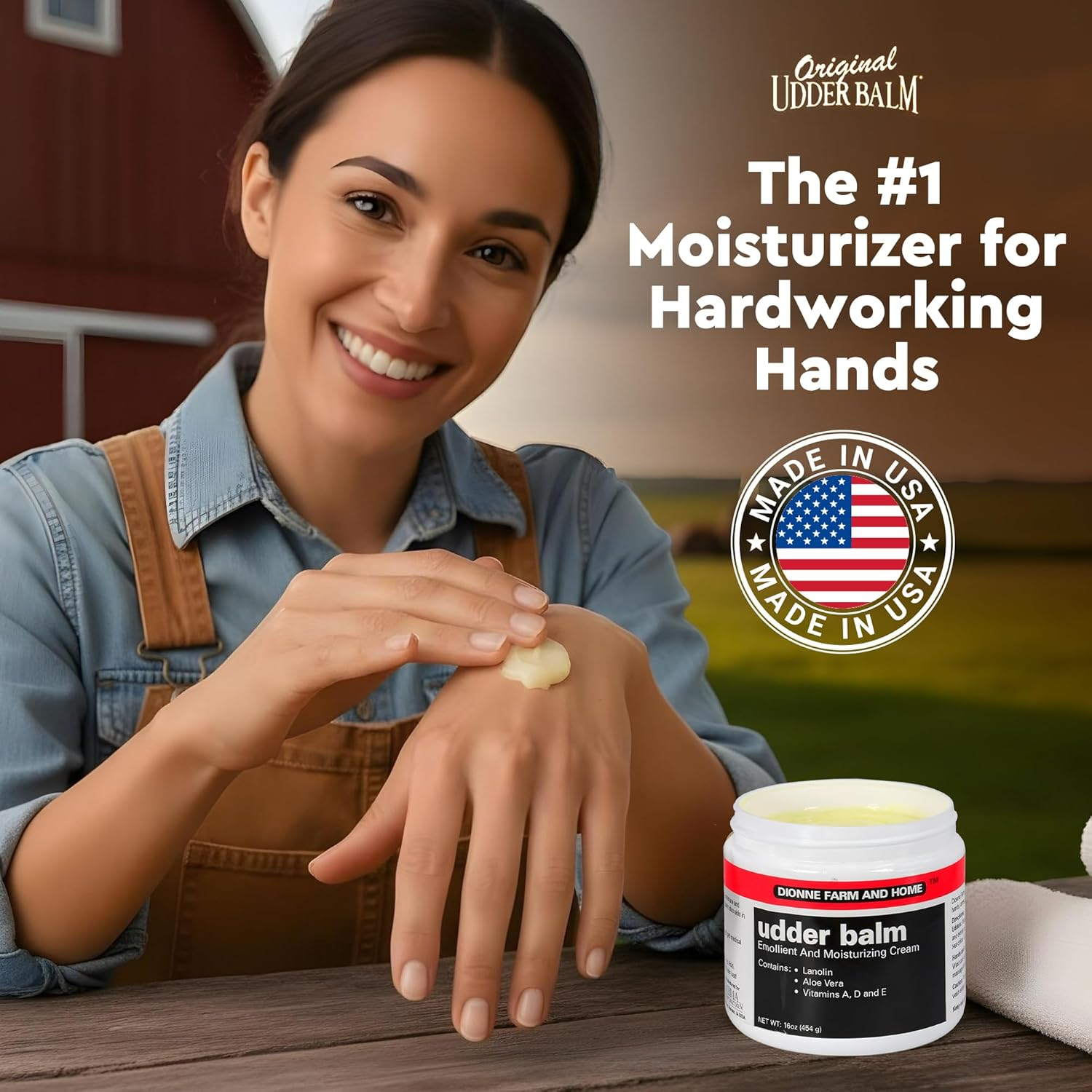 Dionne Farm and Home Udder Balm 16 Oz Jar