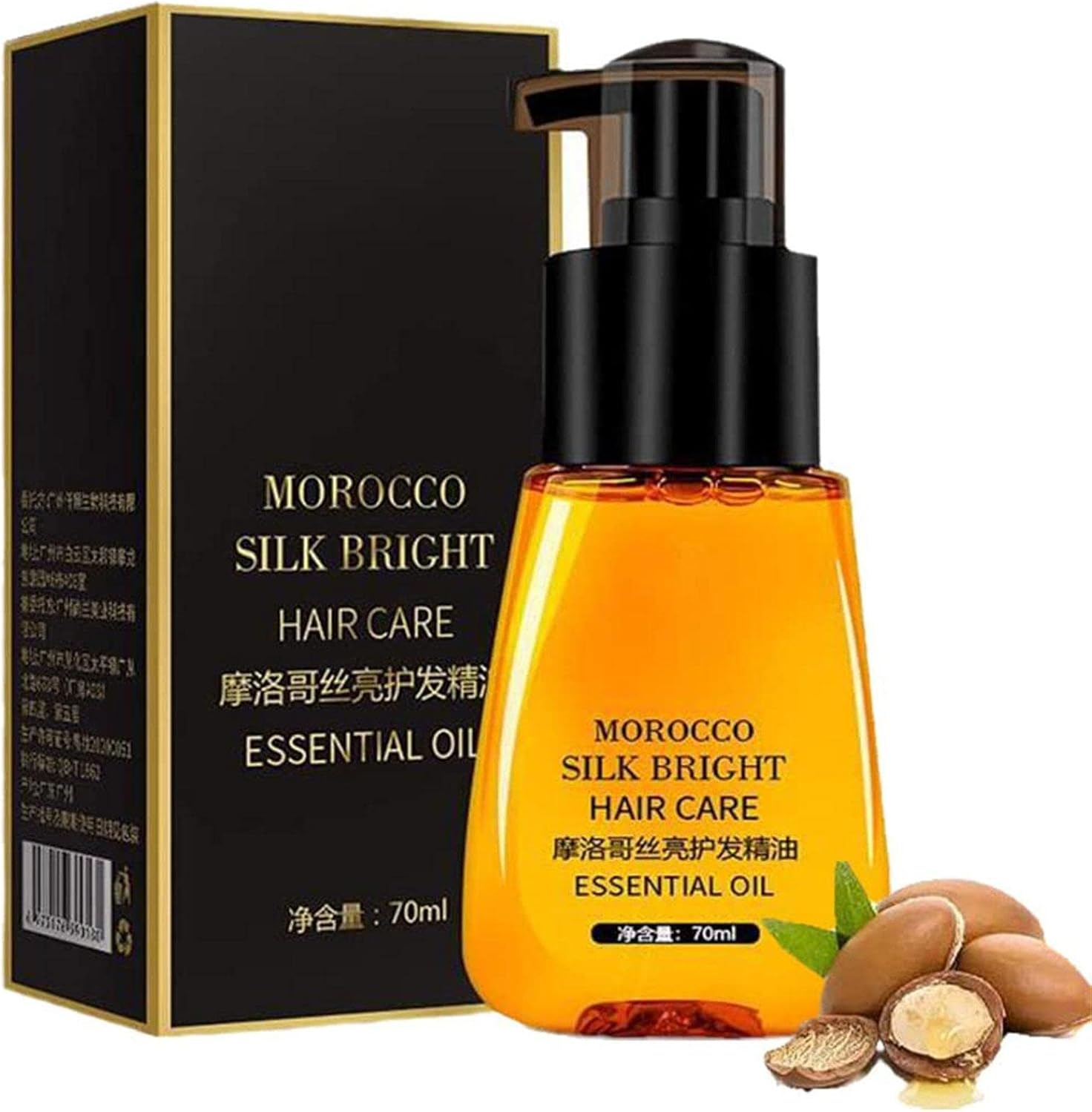 Argan Oil Hair Serums, Hydrating Argan Anti-Frizz Hair Serums Moisturizer, Daily Hair Oil for Softer, Smoother Hair Controls Frizz & Repairs Damaged Hair Heat Protection Dobooo image number 1