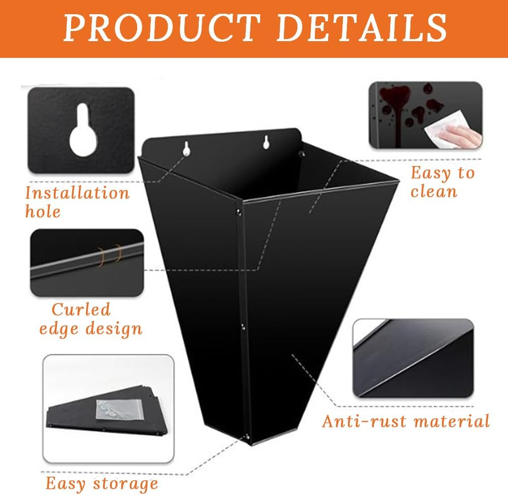 Chicken Restraining Cone,Heavy-Duty Steel Poultry Cones,Poultry Flat Back Funnel Cones, Easy to Store and Clean,For Rooster,Little Turkey,Llarge Layer,Broiler,Weighing No More than 8 Pounds