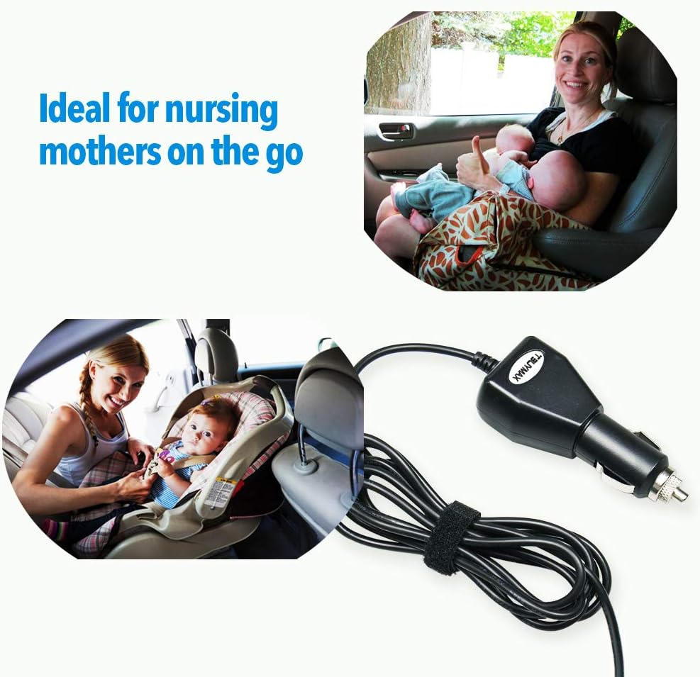 12 Volt Car Vehicle Lighter Adapter for Spectra S1, S2 Breast Pump - Replacement Power Adapter for Spectra S1,S2 Pumps Made after Feb 2015 image number 1