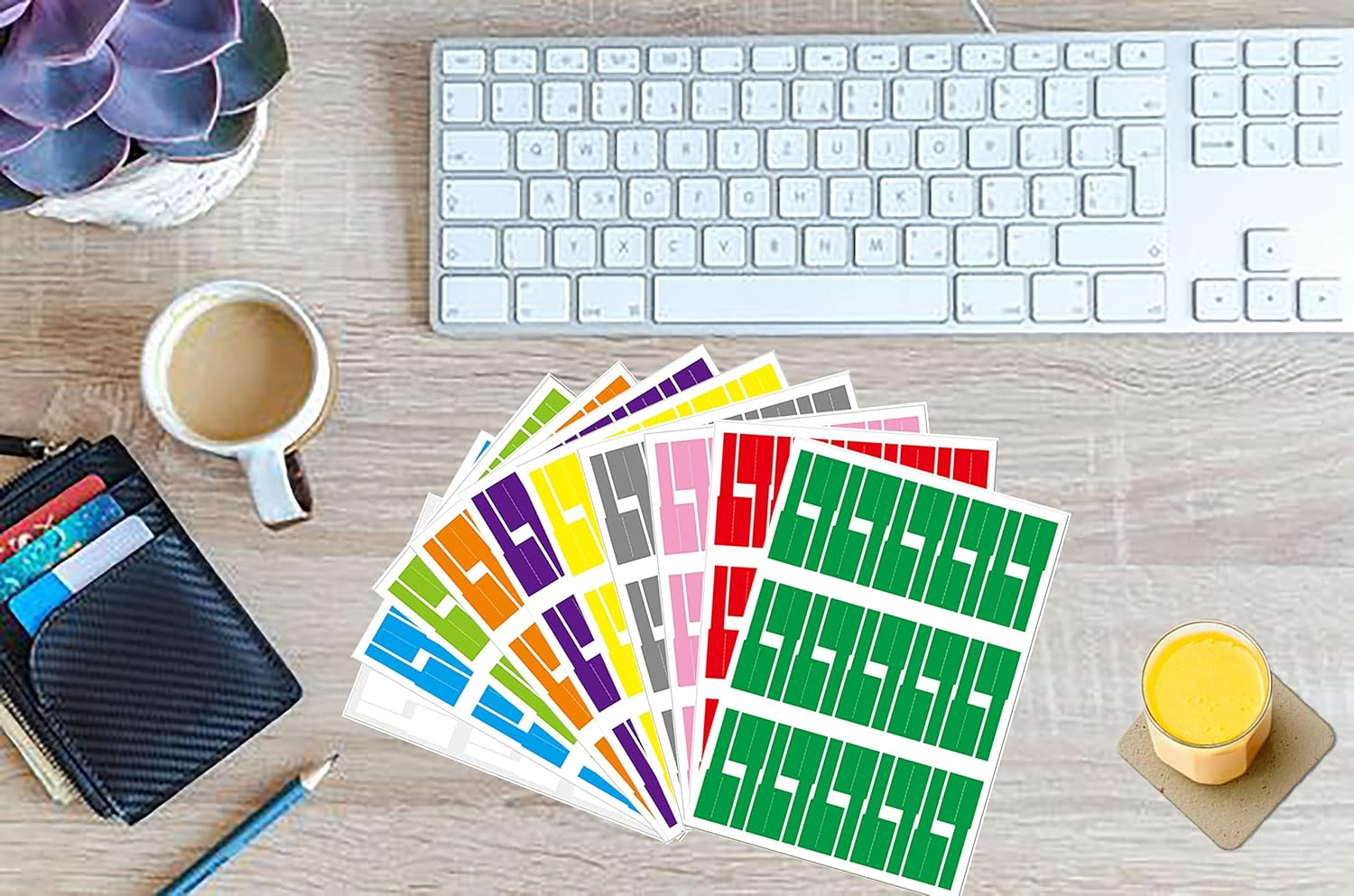 300Pcs Cable Labels, 10 Colors Colorful Cord Labels Self Adhesive Waterproof Stickers for Cables Laser Printer Labeling Various Charger Cords,Cables Handwriting for Computer Wire Cable Management&hellip; image number 2