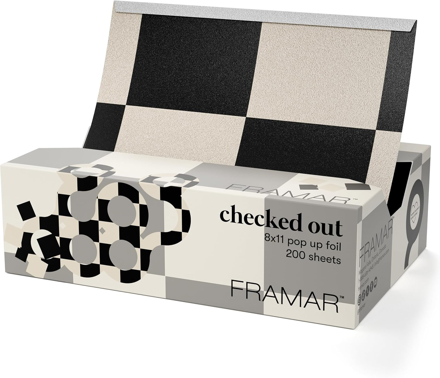 Framar Big Poppa Star Struck Silver Pop up Hair Foil, Aluminum Foil Sheets, Hair Foils for Highlighting - 250 Foil Sheets 10X14 Inches