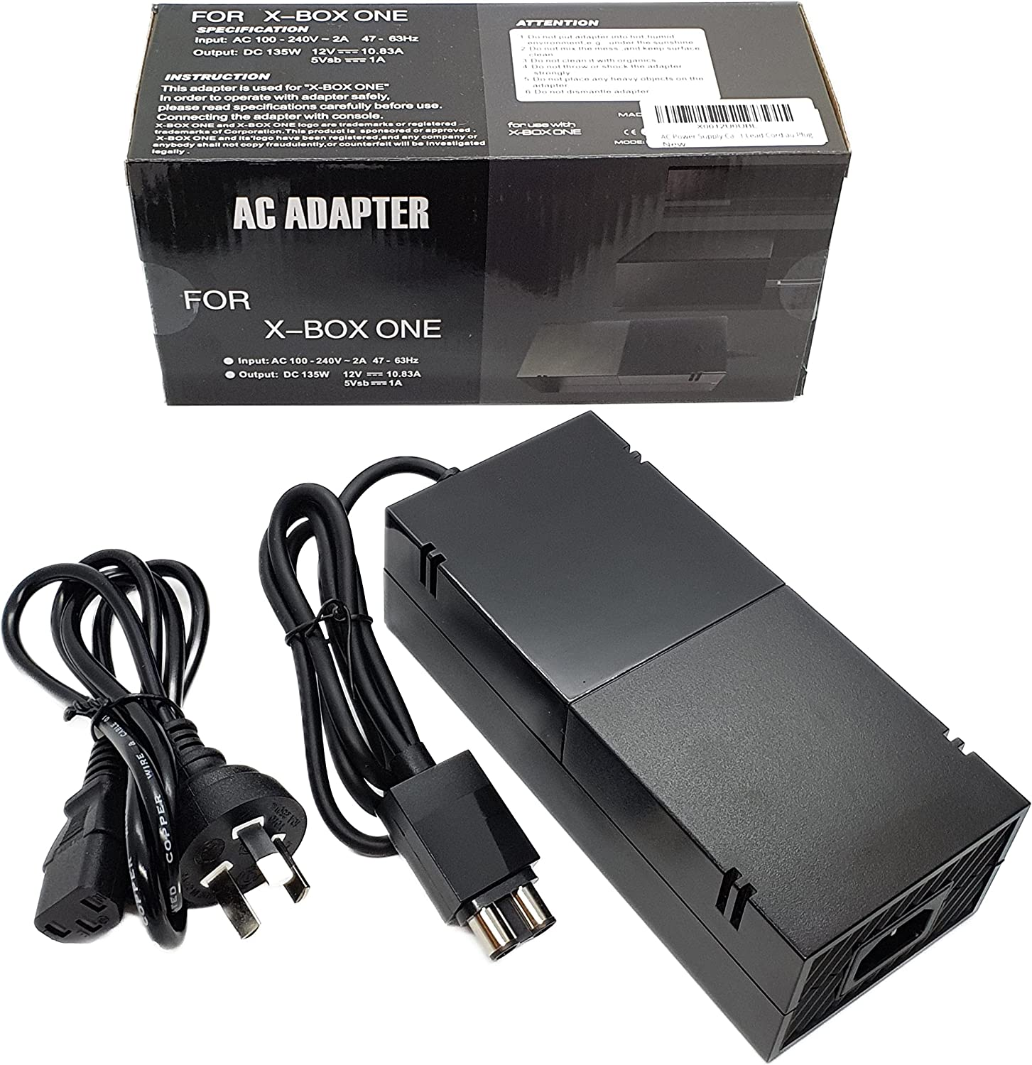 Power Supply Adaptor for Original Xbox One - Quiet Fan, 250Cm Durable Cable, All Lead Included Replacement AC Cord image number 4