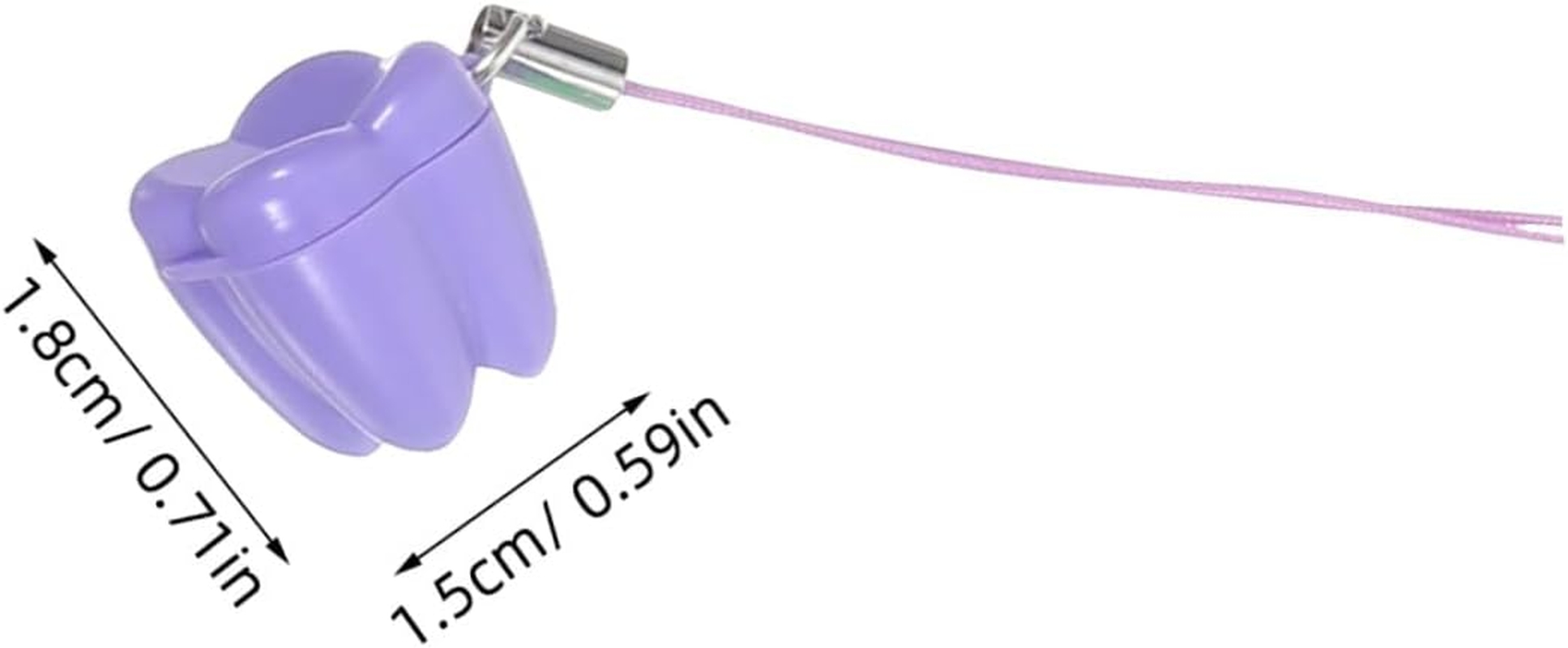 50Pcs Tooth Holders with Secure Lock Plastic Tooth Storage Boxes for Multi-Color for School Parties and Goodie Bag Fillers