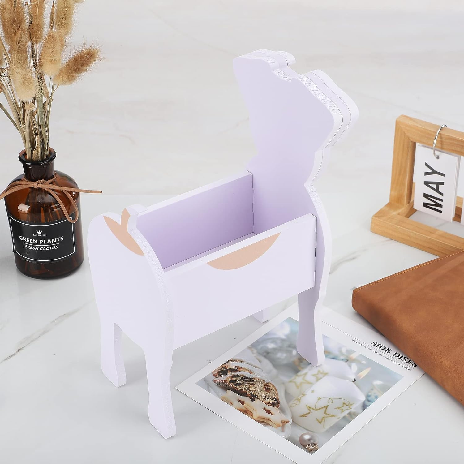 WERTSW Dog Planter Plant Pot, Cute Dog Planters for Indoor Outdoor Plants, Unique Flower Planter Garden Pots Animal Shaped Plant Container Holder for Home Garden Decor Gift (Jack Russell) image number 3