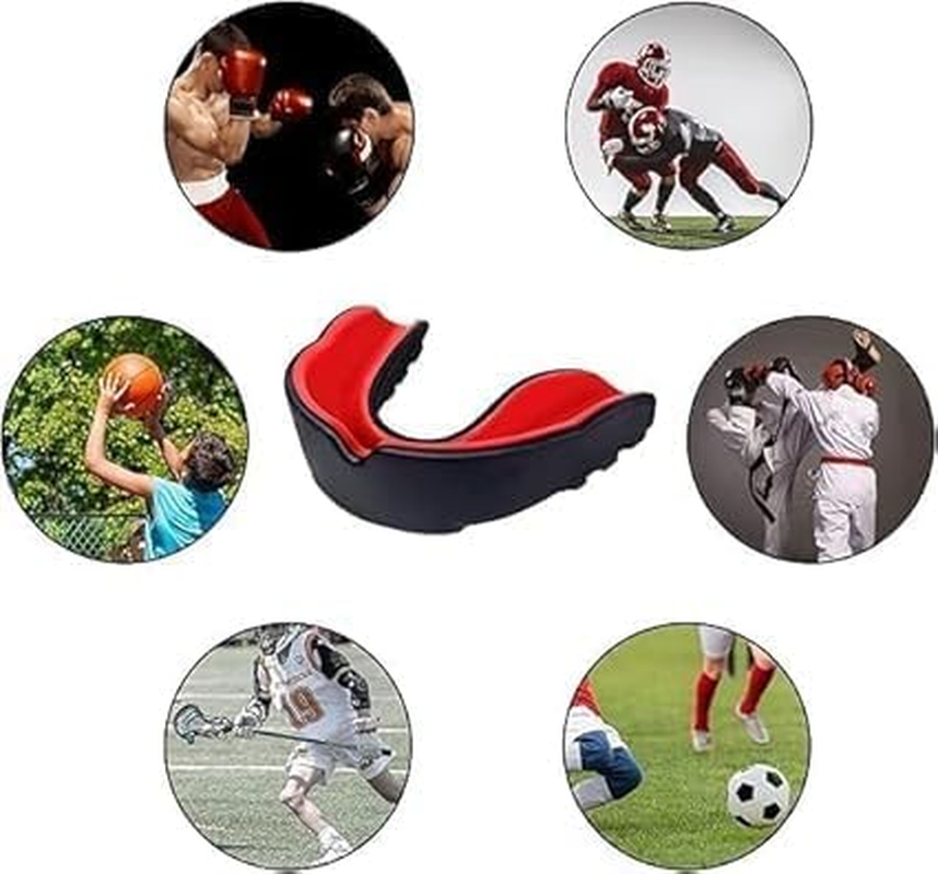 1PCS Mouth Guard MMA Boxing Mouthguard Braces for Sports Football Bruxism Basketball Battle Teeth Protection with Case