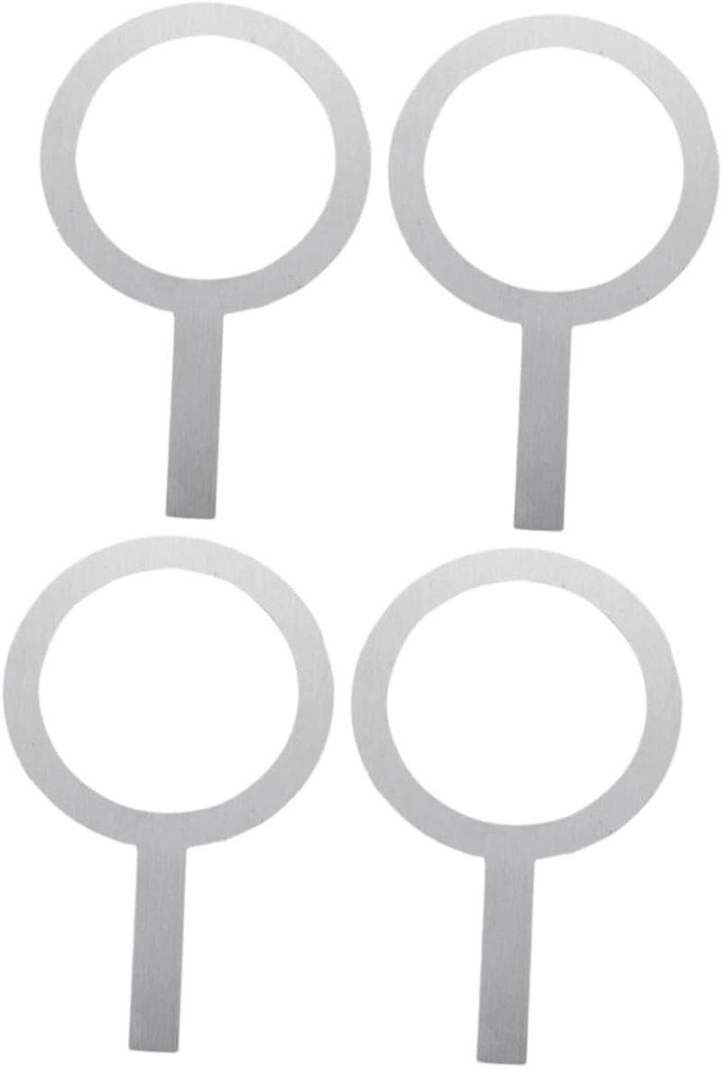 Garneck Stainless Steel Baking Cup Ring Rust-Proof Cup Rim Covers for Heatproof Protection Anti-Scald Design Milk Tea Shop Supply for Coffee Tea Cafes Kitchen Use 4Pcs image number 4