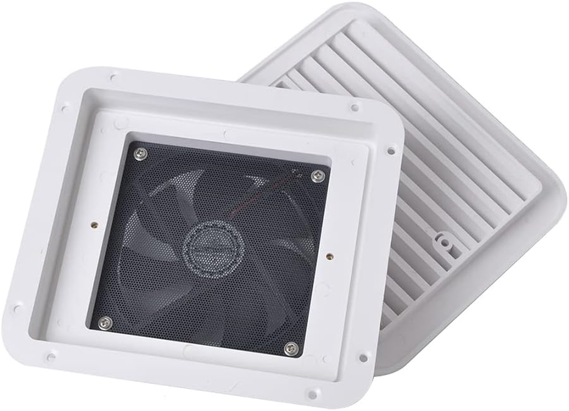 Areyourshop 12V Exhaust Fan RV Caravan Side Air Trailer Vent Ventilation Cooling Mute - Durable Weatherproof Plastic, Suitable for Rvs, Trailers, and Motorhomes, Low Power Consumption, High RPM image number 5