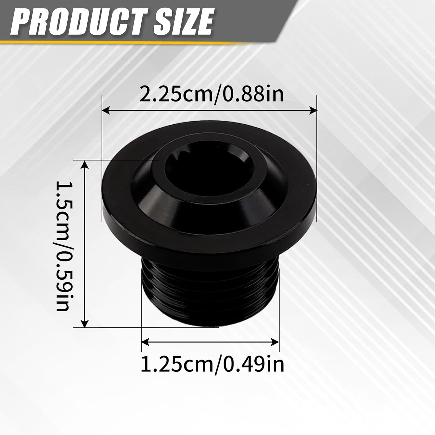 Upgraded Front Fork Axle Nut for Sur Ron Light Bee S/X Talaria Sting L1E/X160/X260, CNC Aluminum Alloy Anti-Rust Durable Front Wheel Axle Cap Screws Cover (Black, Front Fork Axle Nut) image number 3