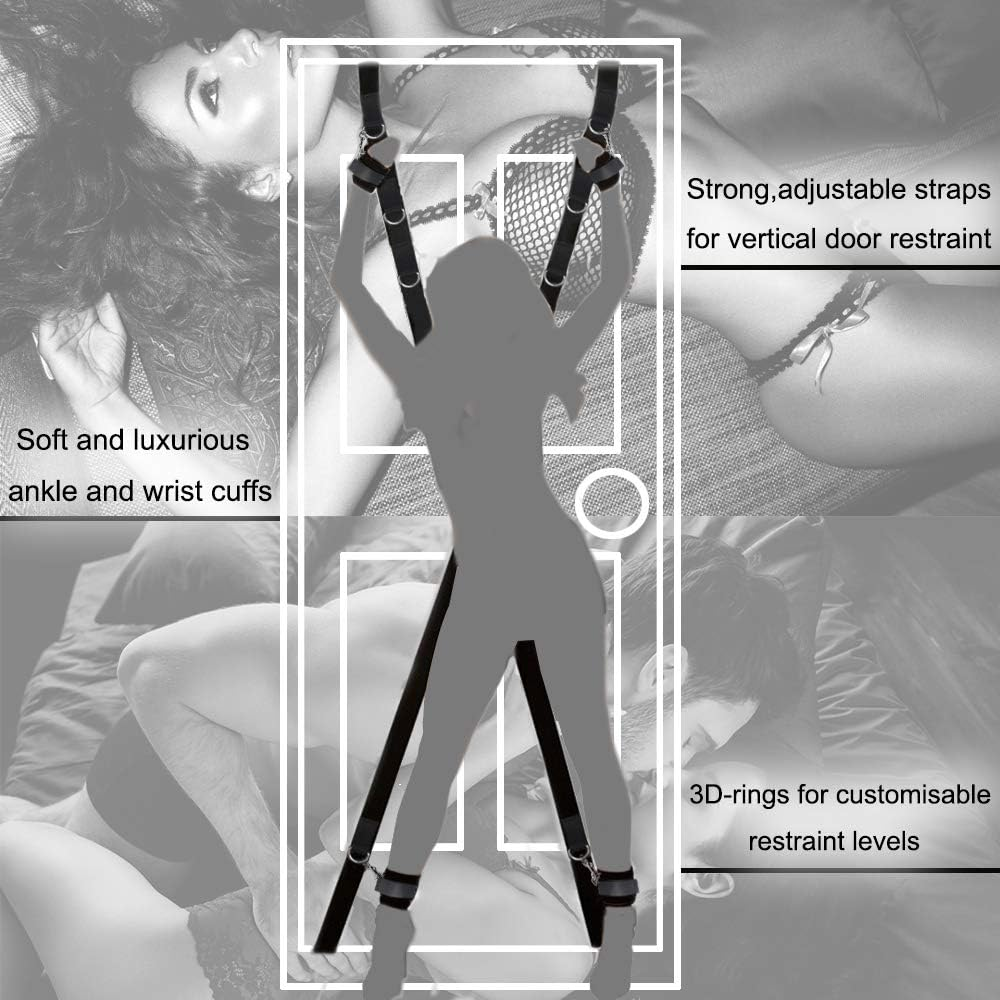 Sex Restraints Kit with Door Bondage Restraint Straps BDSM Toys for Couples Spreader Bar for Sex Game Play image number 1