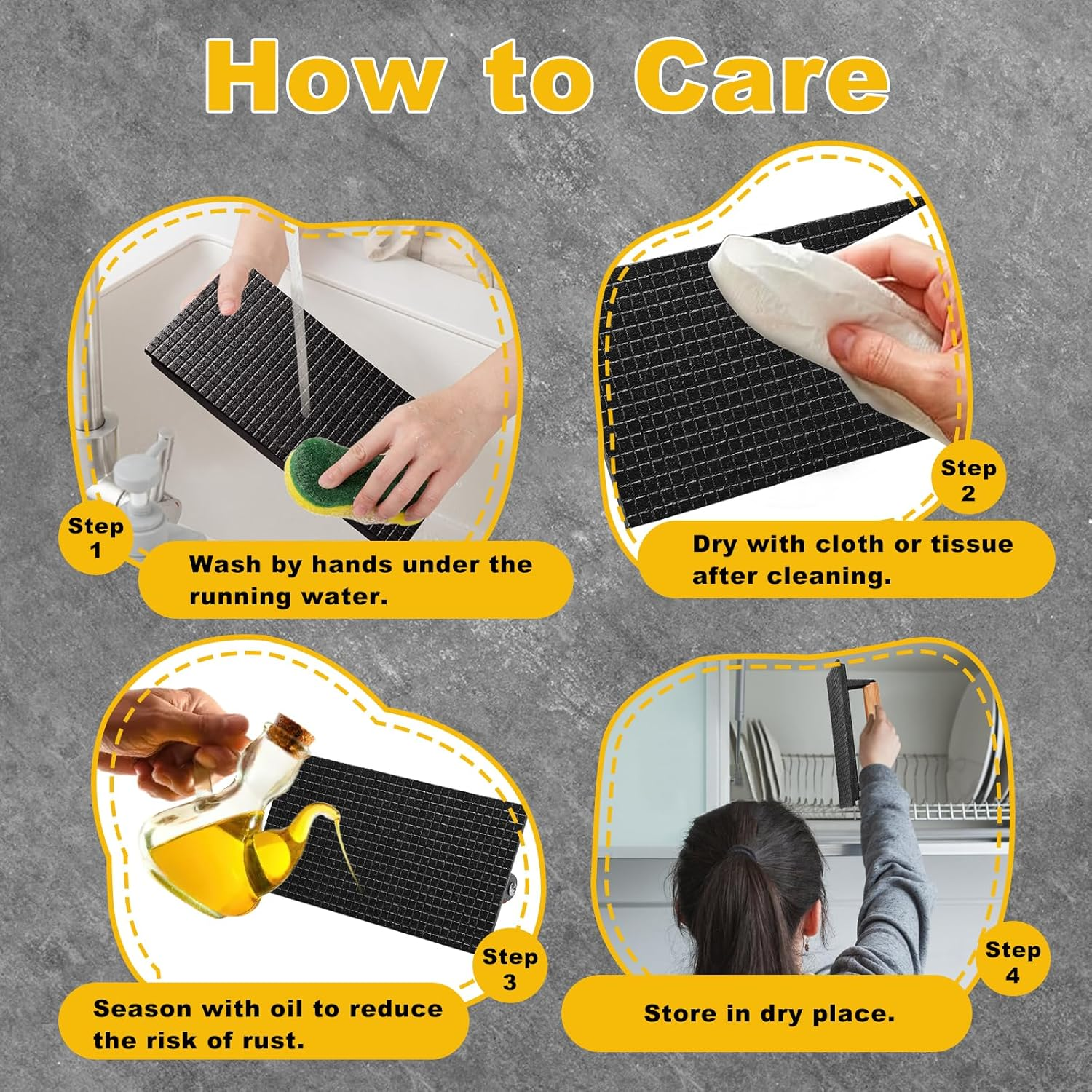 AIVIKI Burger Press, Smash Burger Press for Blackstone Griddle, Heavy Duty Cast Iron Rectangular 8.2X4.2In Bacon Grill Press with Wood Handle, Meat Steak Weight for Sandwich, Paninis (Rectangle) image number 5