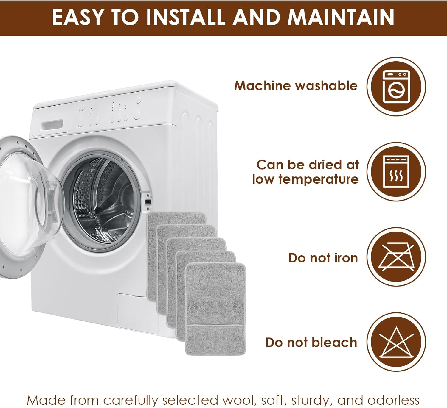 5 Pcs Sofa Armrest Cover Recliner Headrest Protector Nonslip Armchair Covers Sofa Slipcover with Side Pocket Abrasion Furniture Protector Fit Most Recliners Lounge Chairs and Sofa Armrests (Gray) image number 3